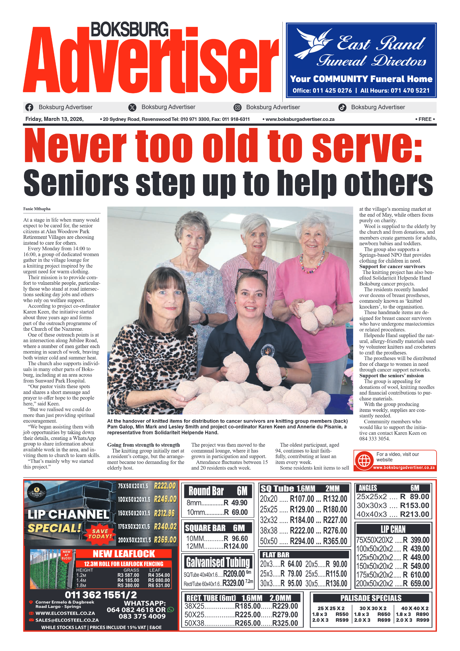 Boksburg Advertiser 13 March 2026 page 3