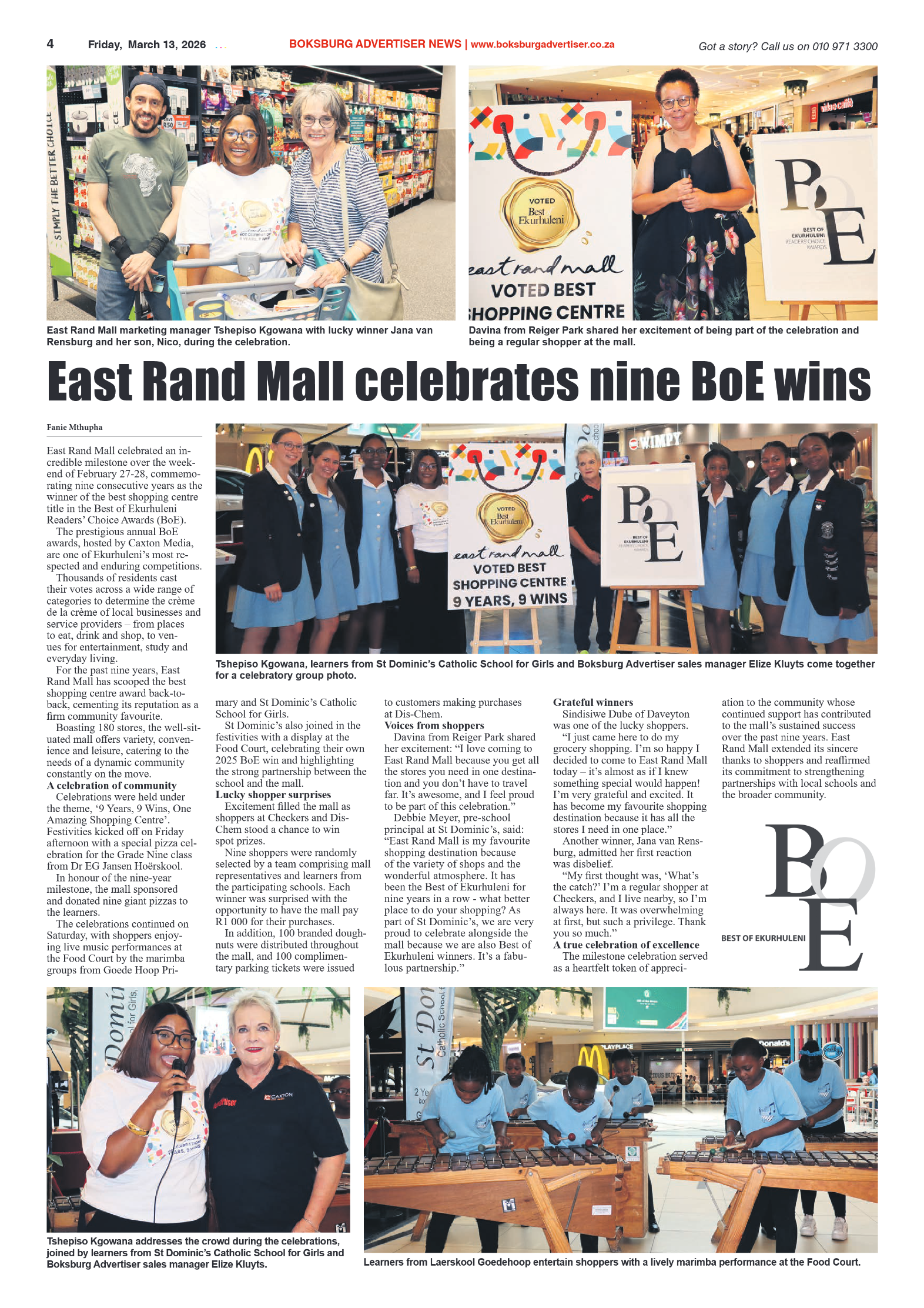 Boksburg Advertiser 13 March 2026 page 6