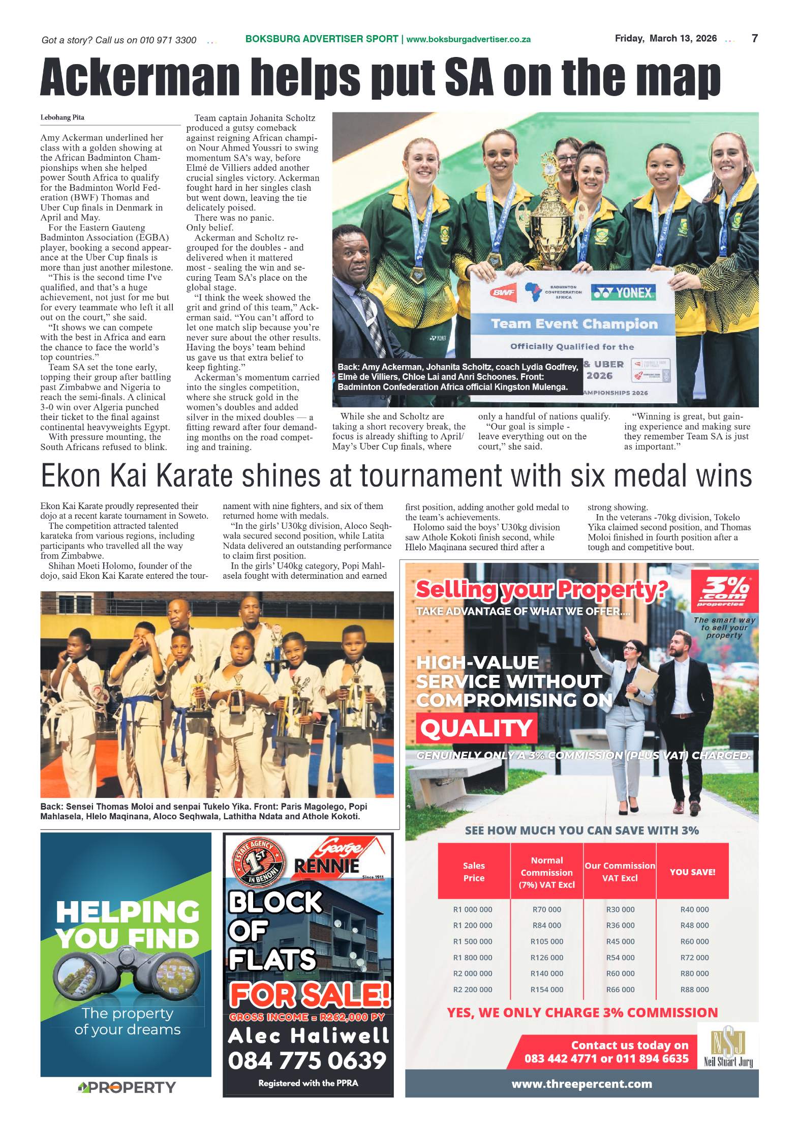 Boksburg Advertiser 13 March 2026 page 9