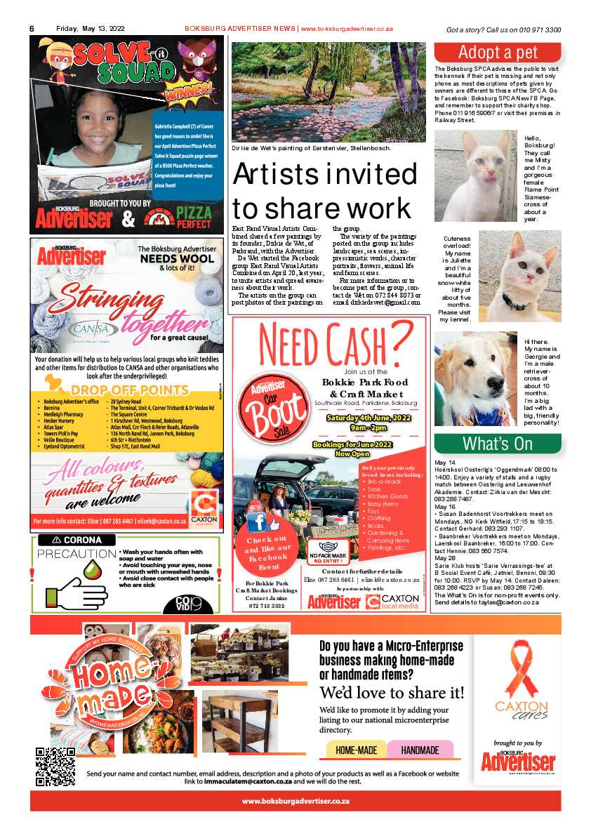 Boksburg Advertiser 13 May 2022 page 6