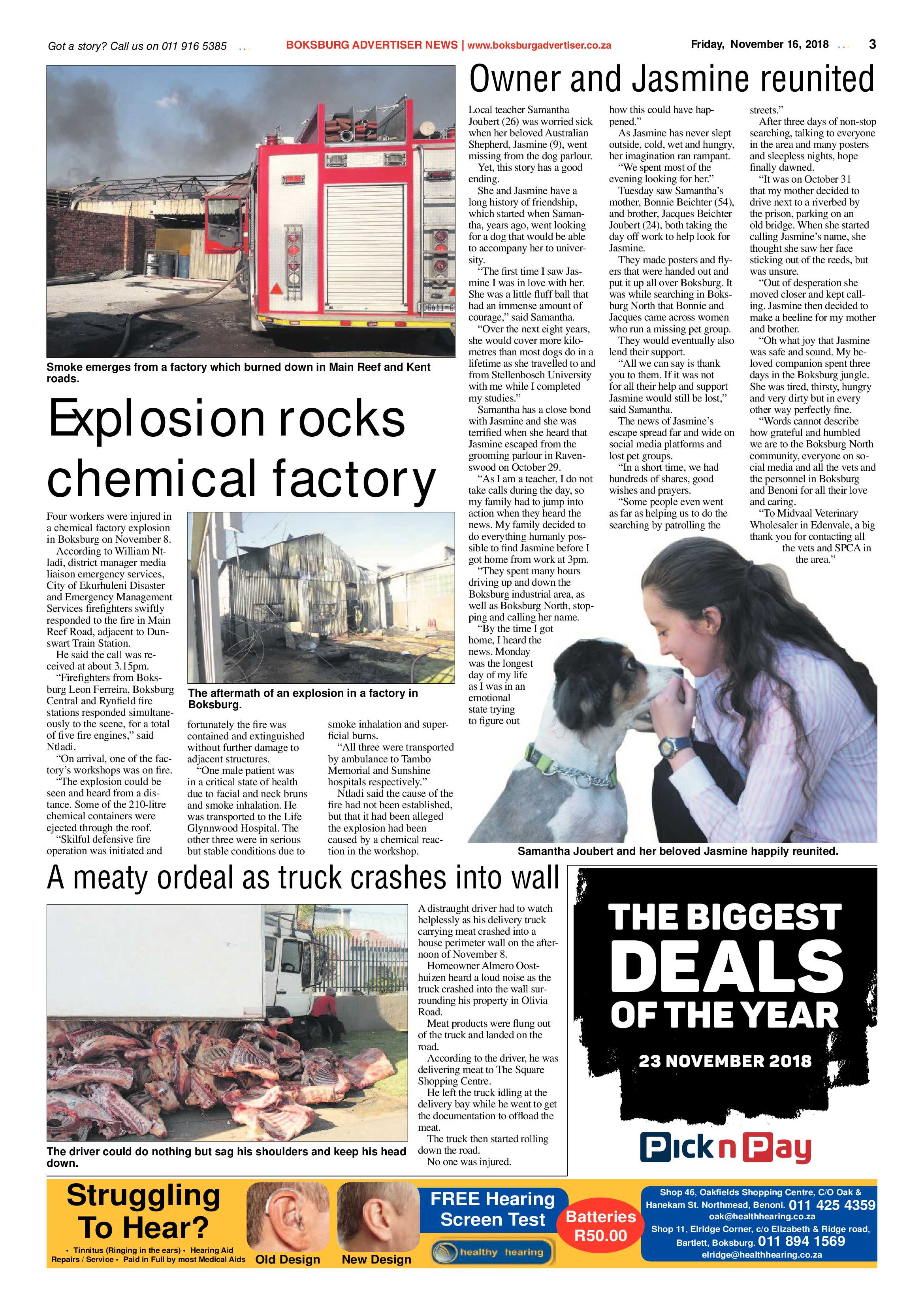 Boksburg Advertiser 13 November 2018 page 3