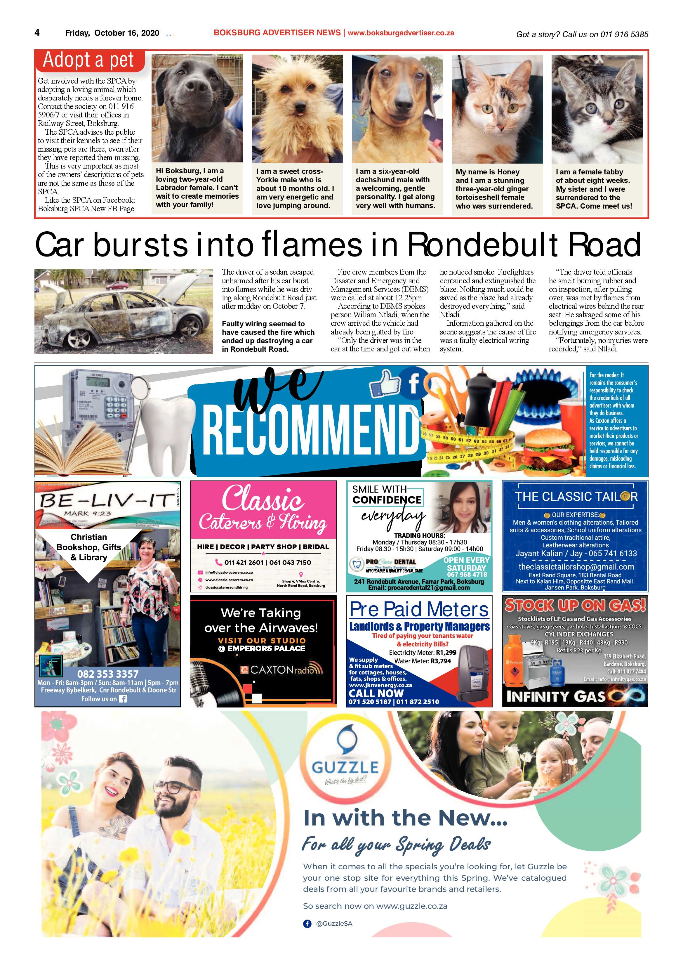 Boksburg Advertiser 13 October  2020 page 4