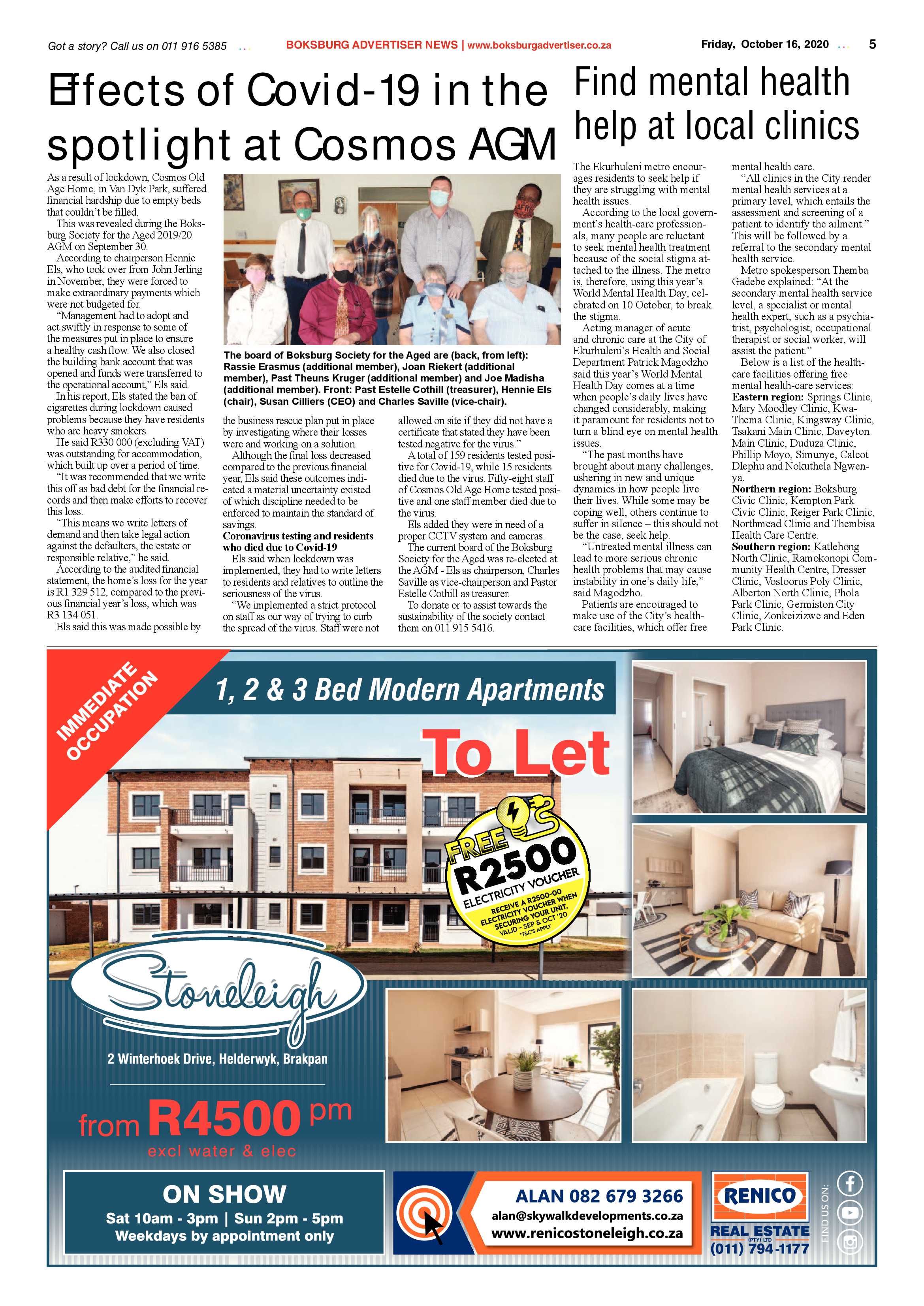 Boksburg Advertiser 13 October  2020 page 5