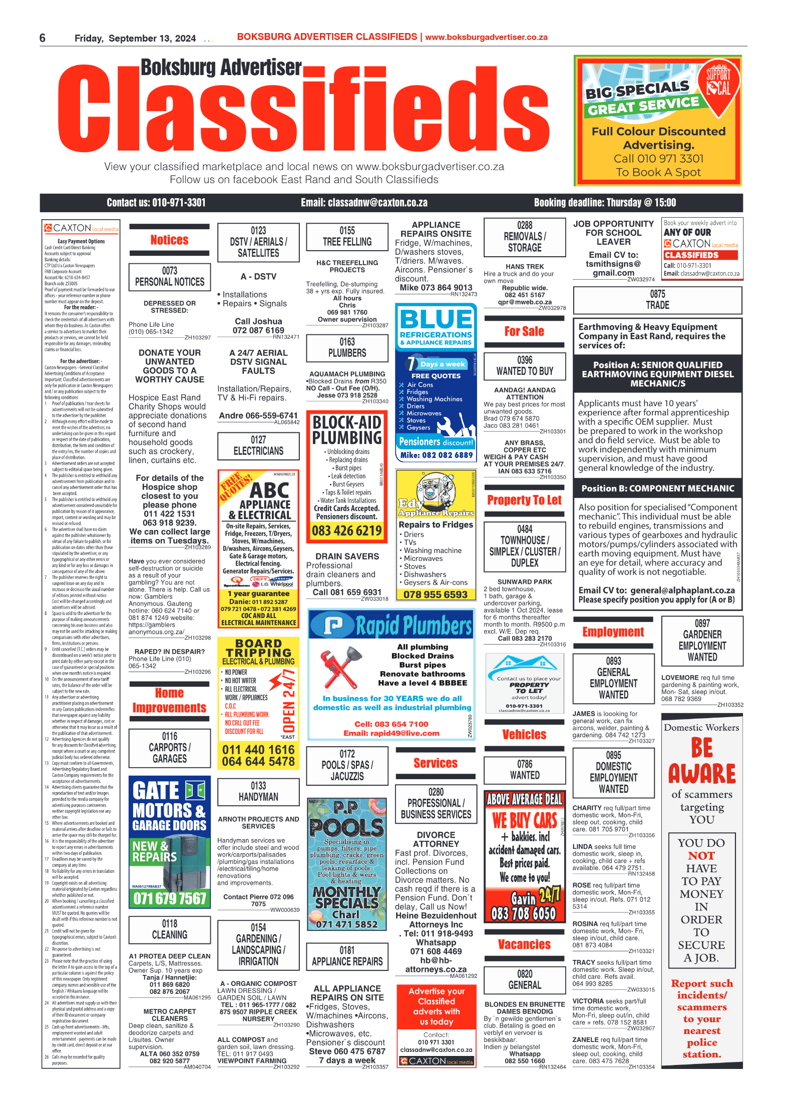 Boksburg Advertiser 13 September 2024 page 6