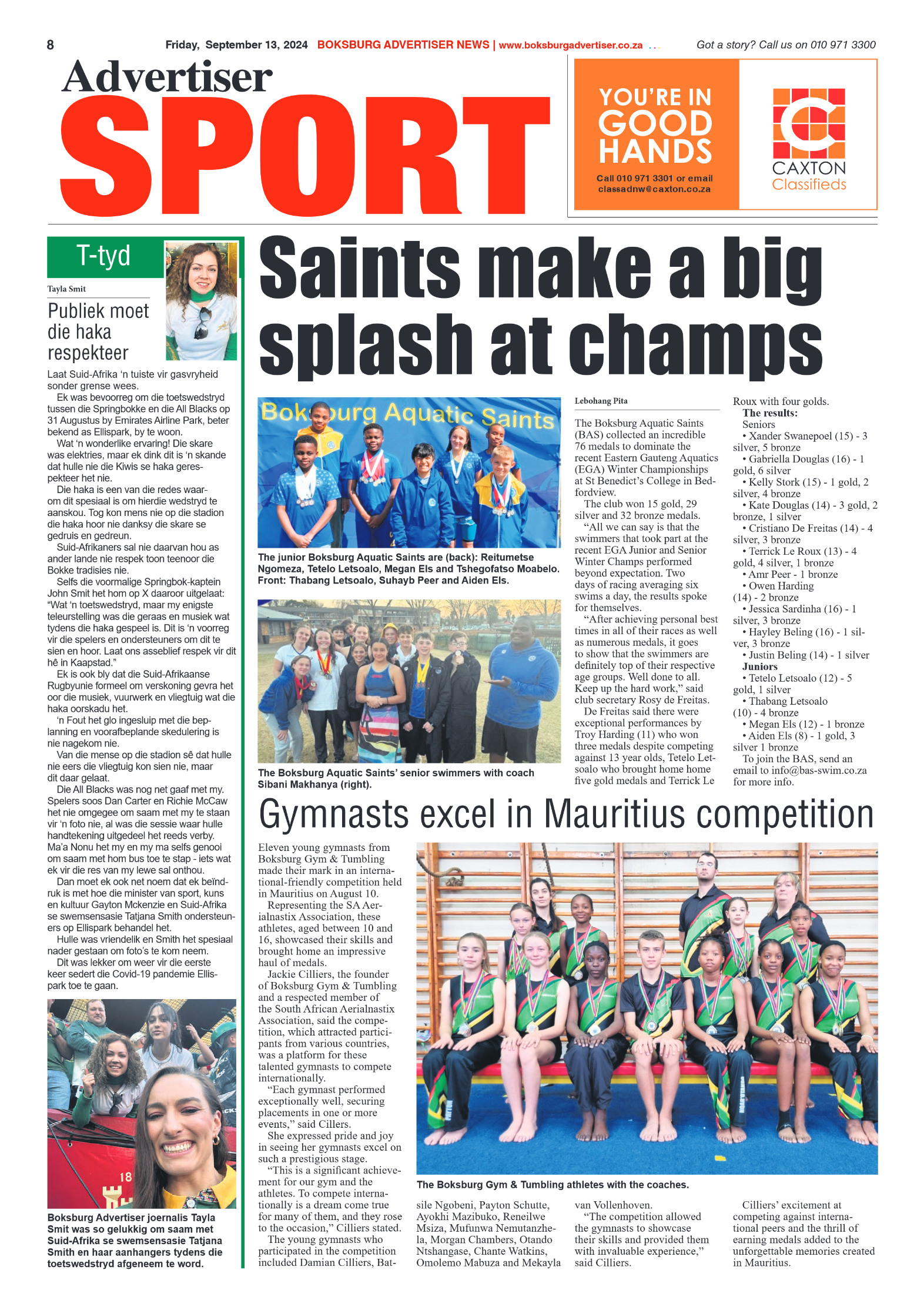 Boksburg Advertiser 13 September 2024 page 8