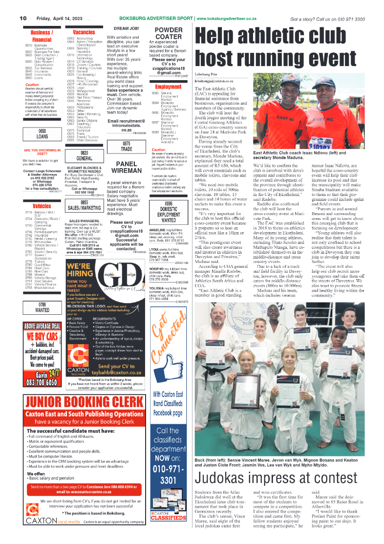 Boksburg Advertiser 14 April 2023 page 10