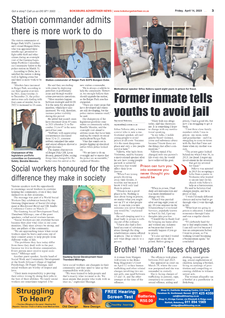 Boksburg Advertiser 14 April 2023 page 3