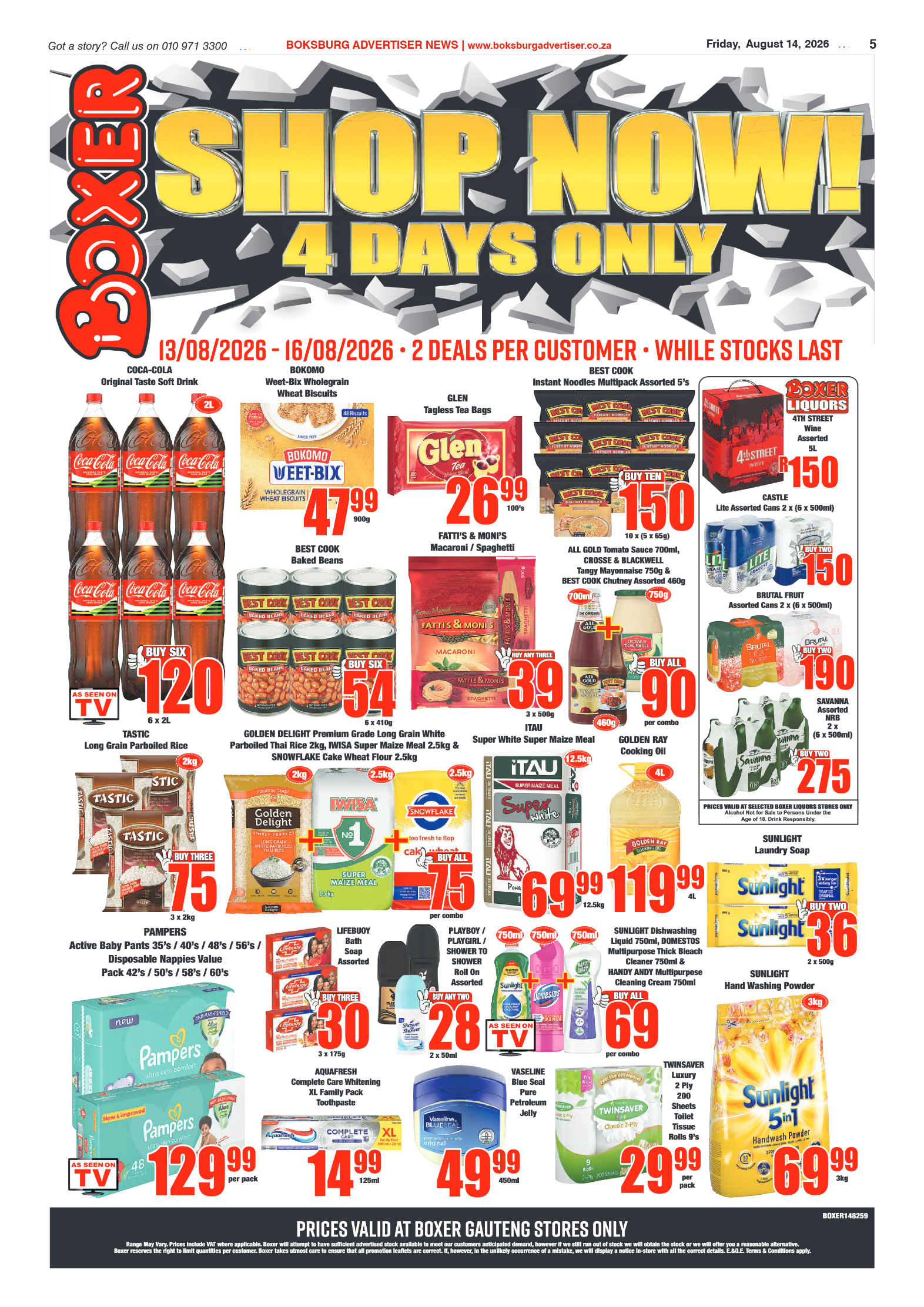 Boksburg Advertiser 14 August 2026 page 5