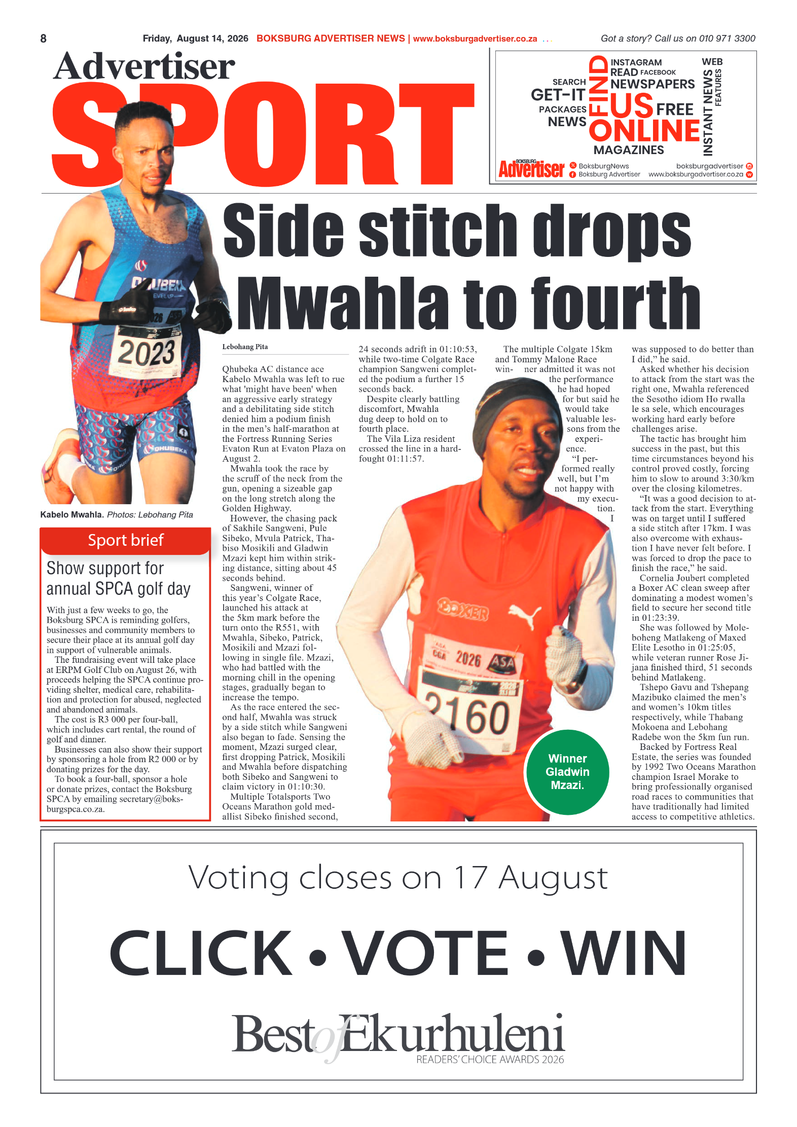 Boksburg Advertiser 14 August 2026 page 8
