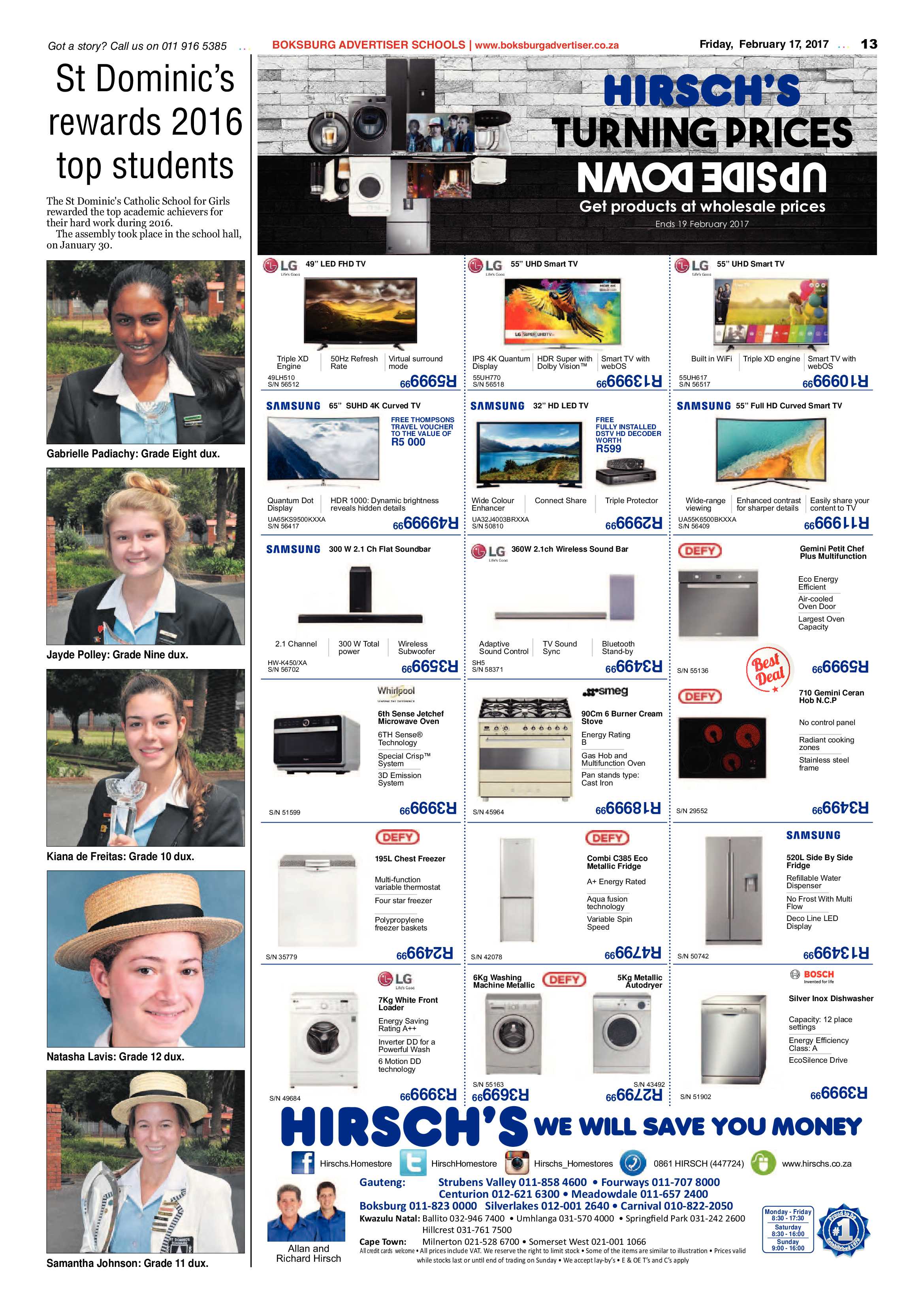 Boksburg Advertiser 14 February 2017 page 13