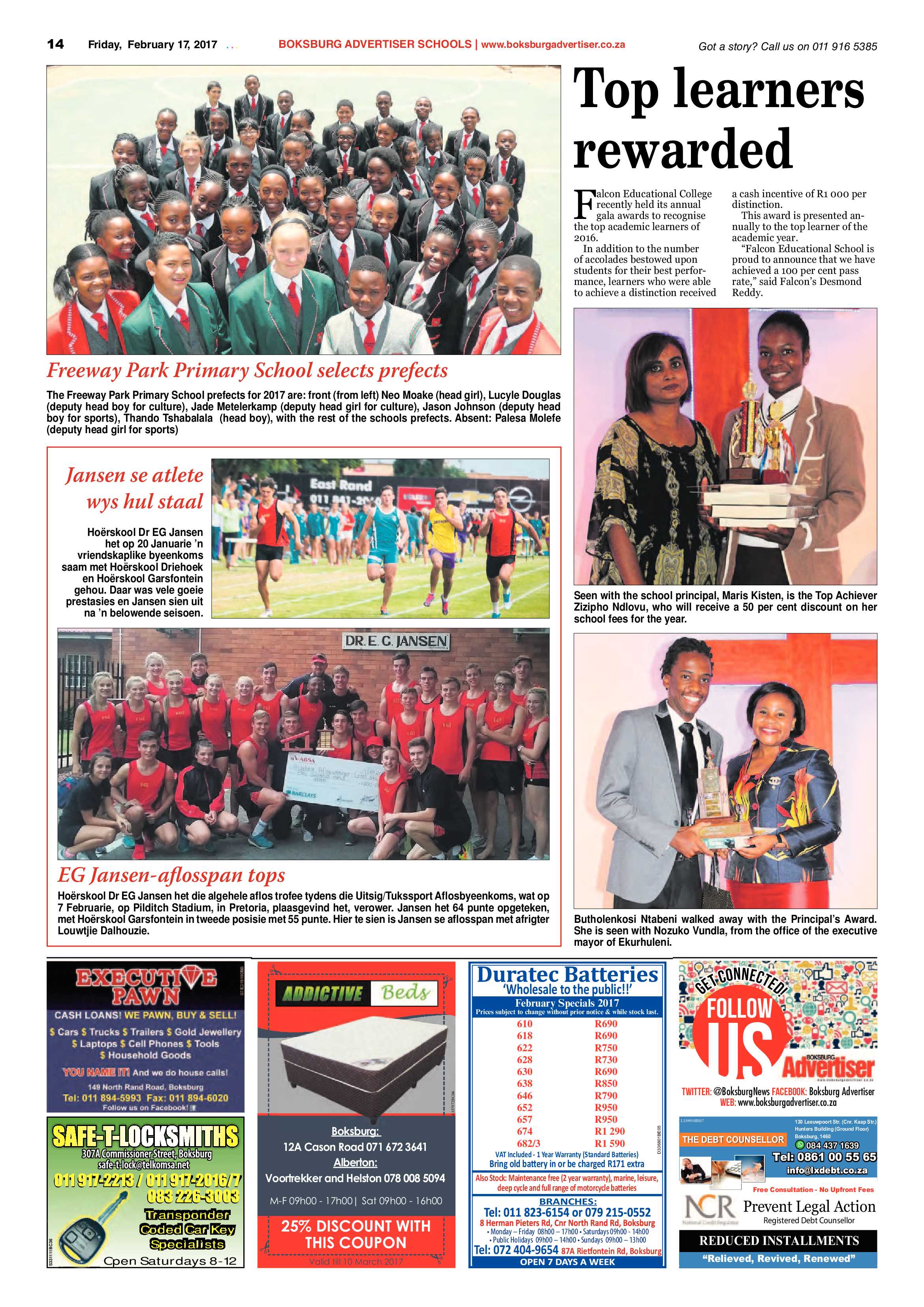 Boksburg Advertiser 14 February 2017 page 14