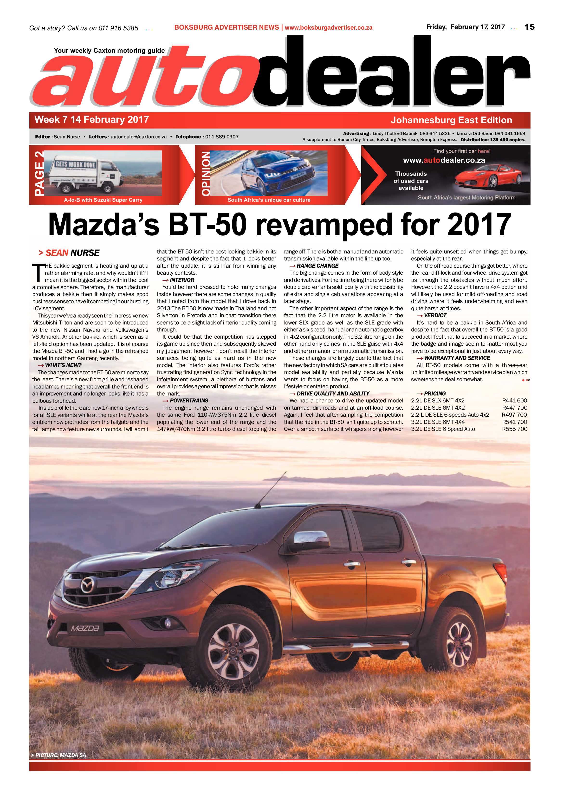 Boksburg Advertiser 14 February 2017 page 15