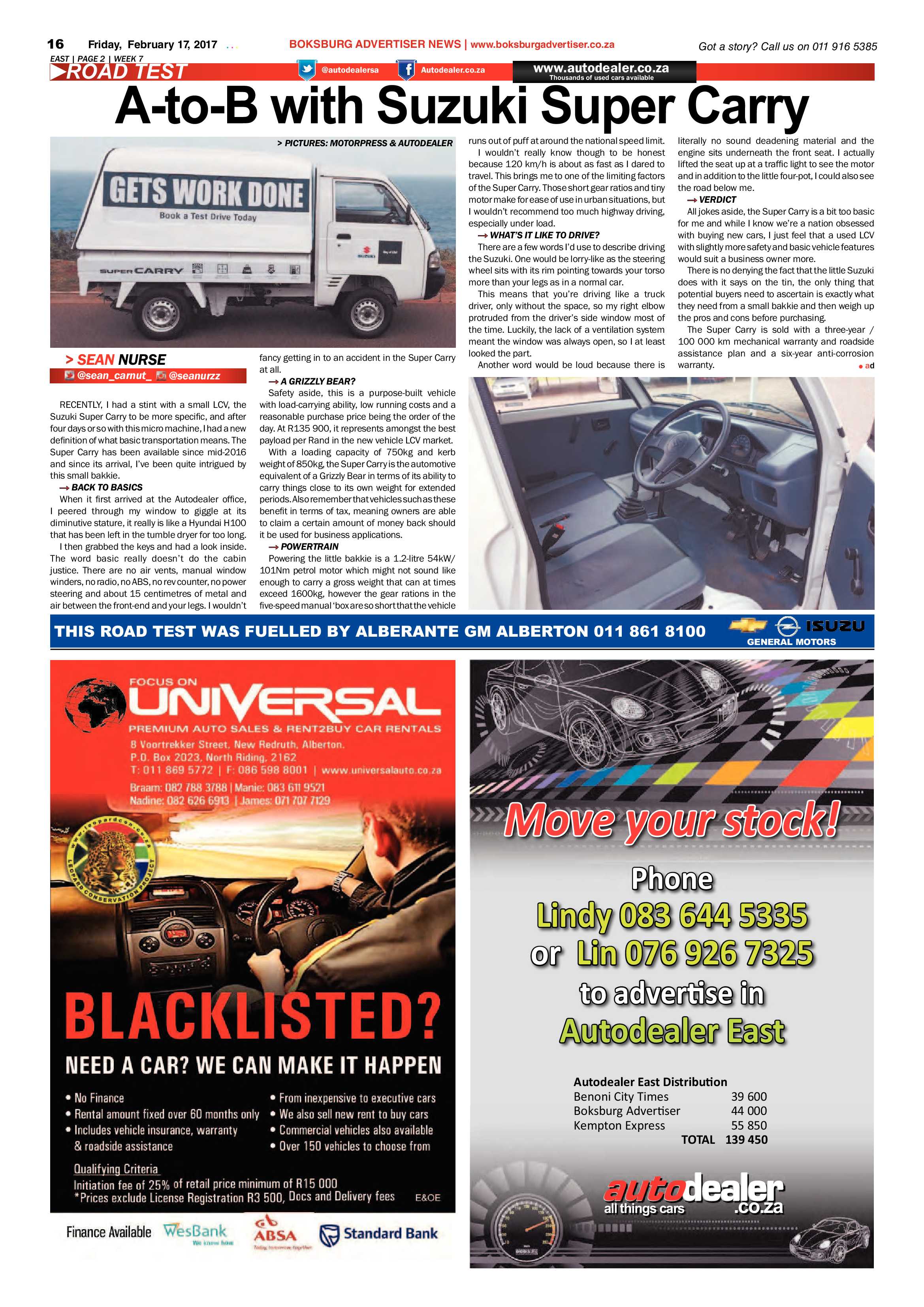 Boksburg Advertiser 14 February 2017 page 16