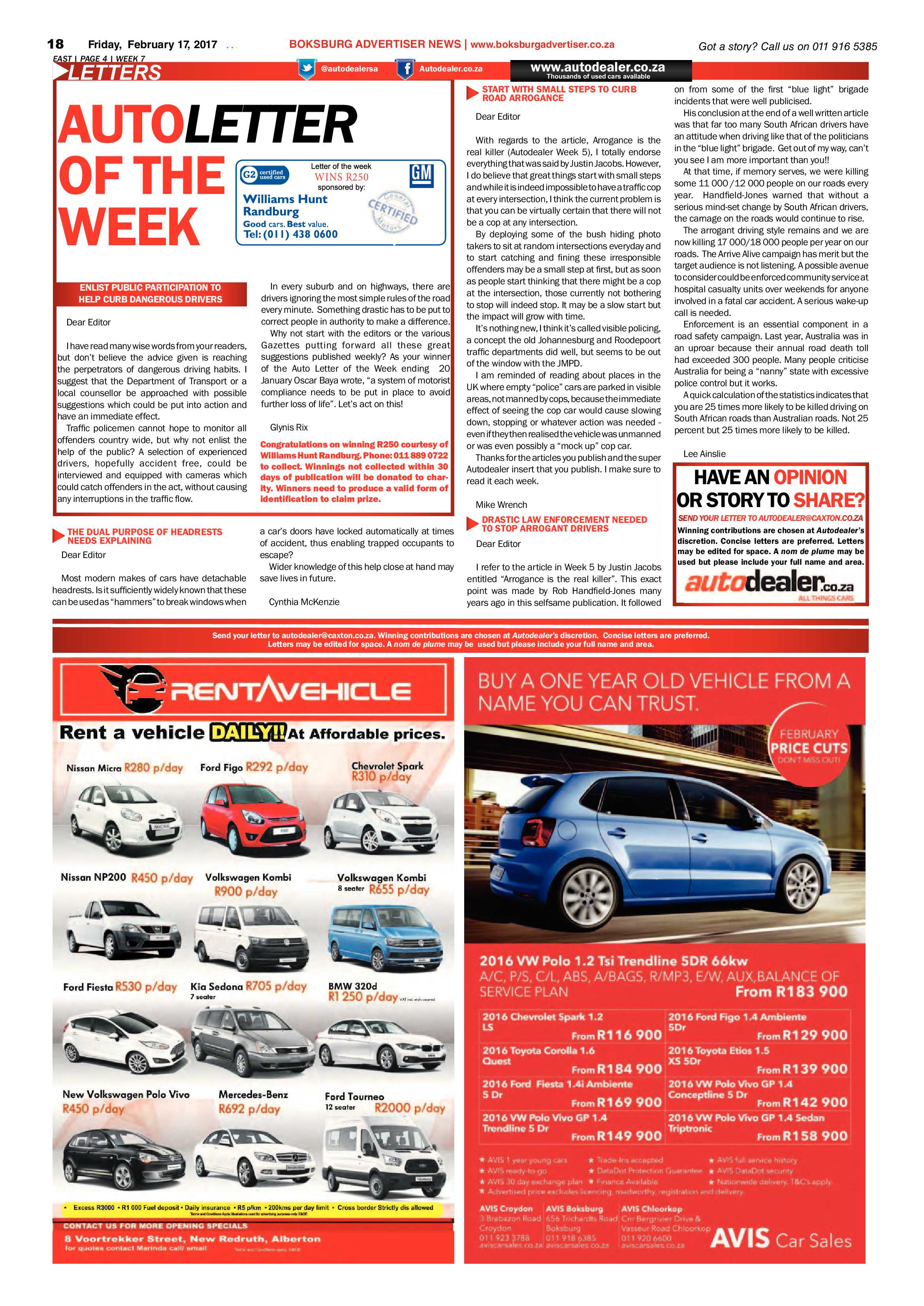 Boksburg Advertiser 14 February 2017 page 18
