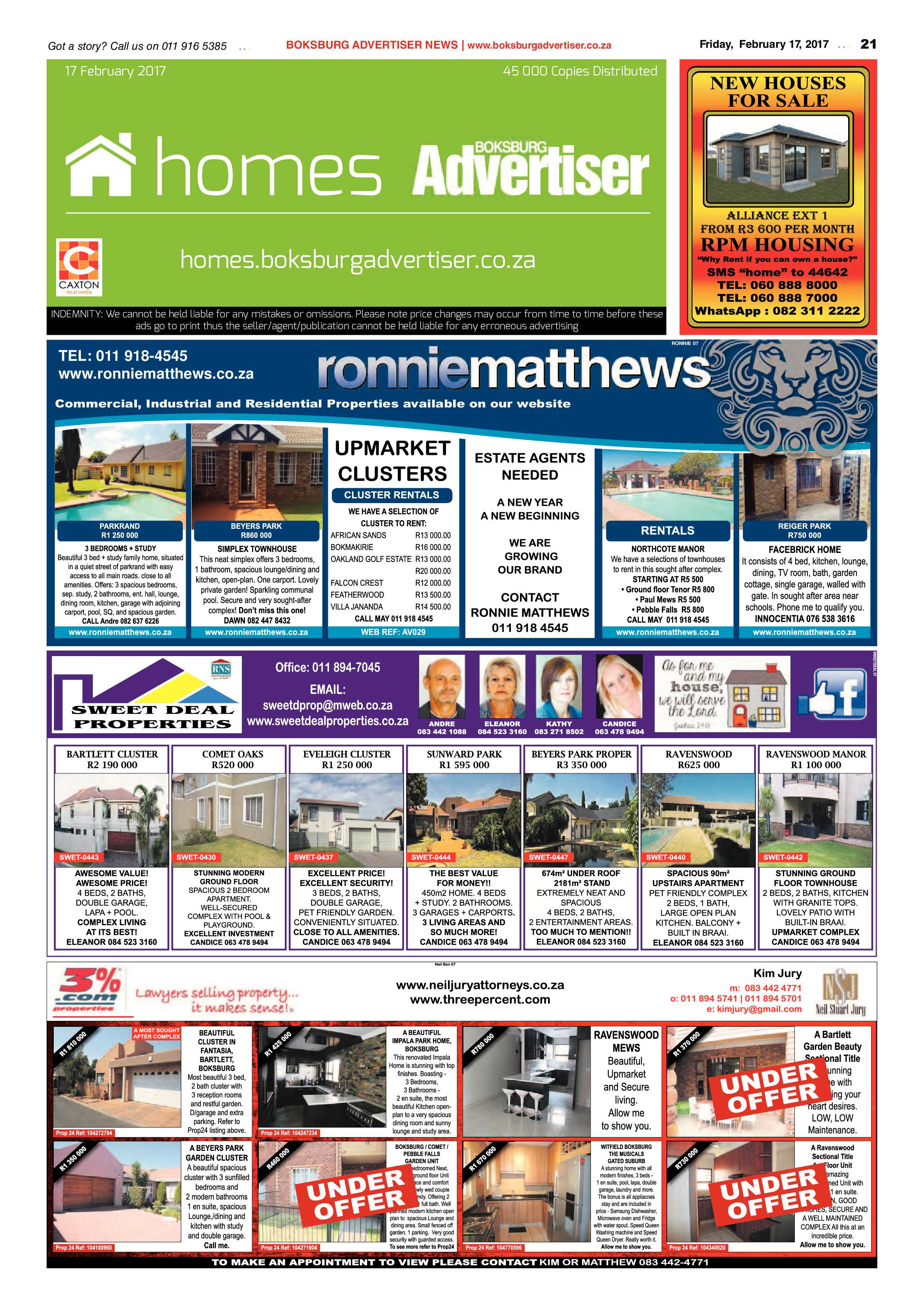Boksburg Advertiser 14 February 2017 page 21