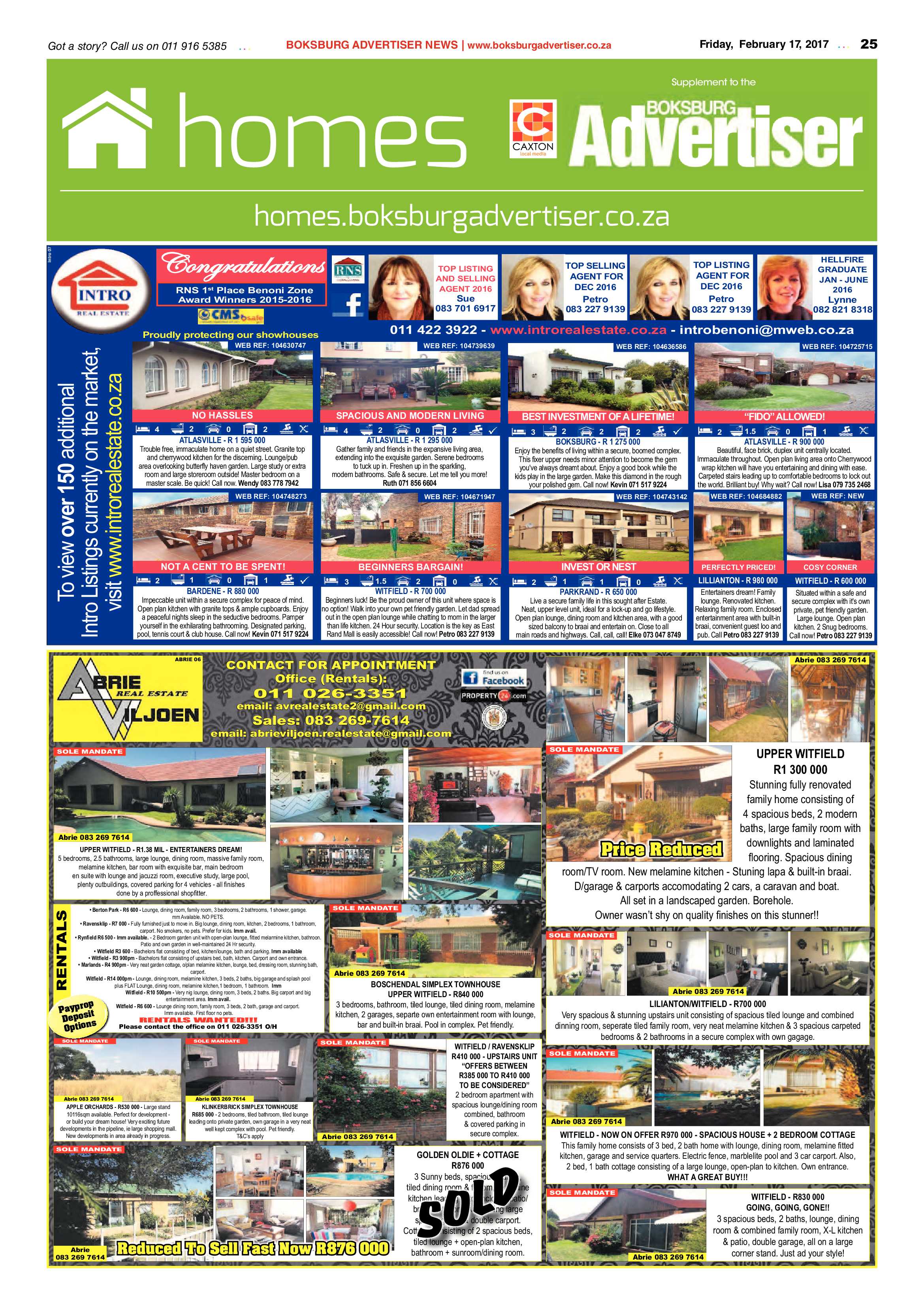 Boksburg Advertiser 14 February 2017 page 25