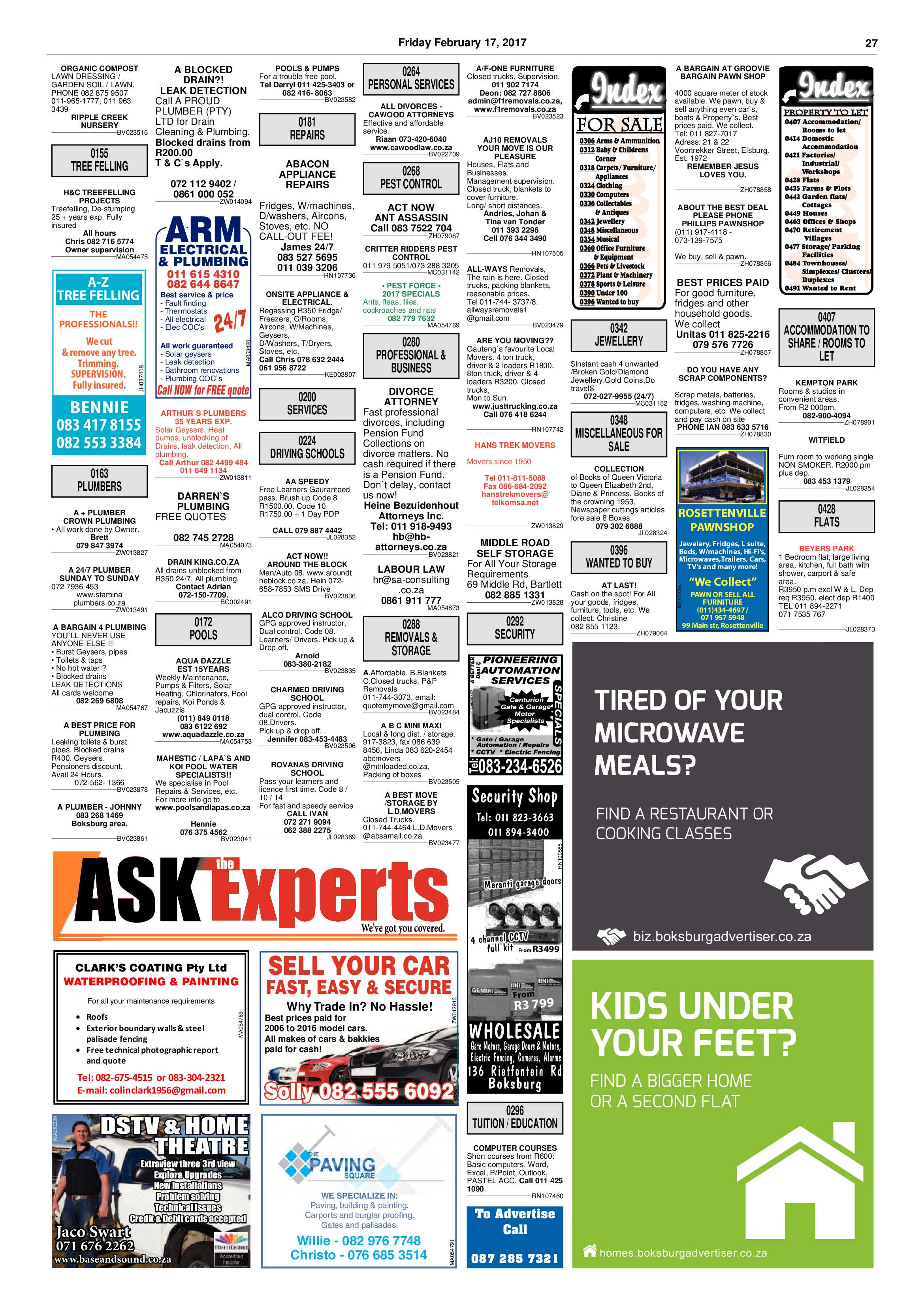Boksburg Advertiser 14 February 2017 page 27