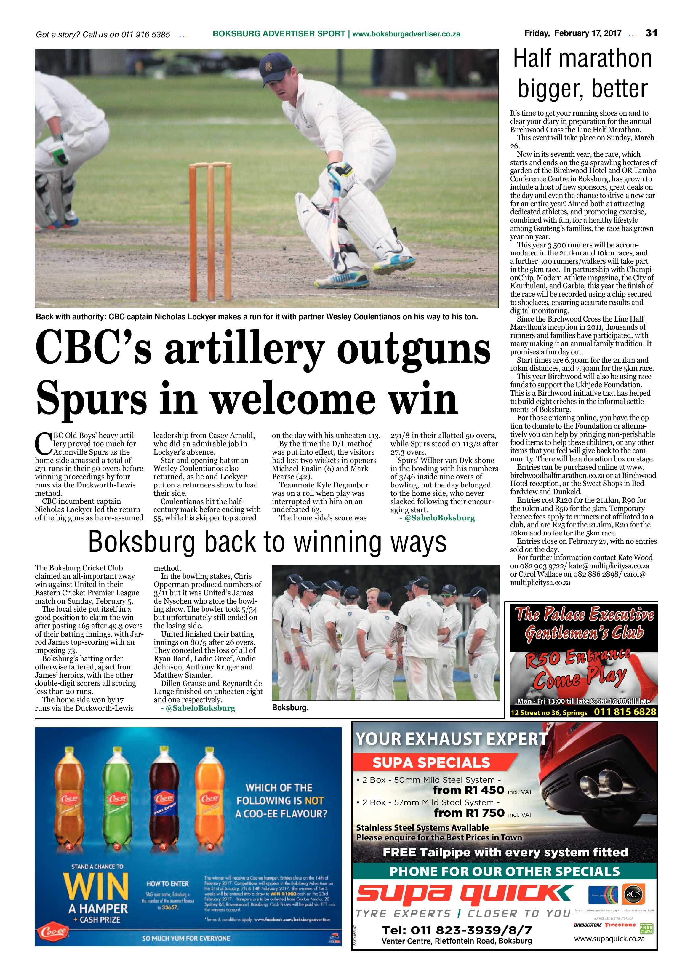 Boksburg Advertiser 14 February 2017 page 31