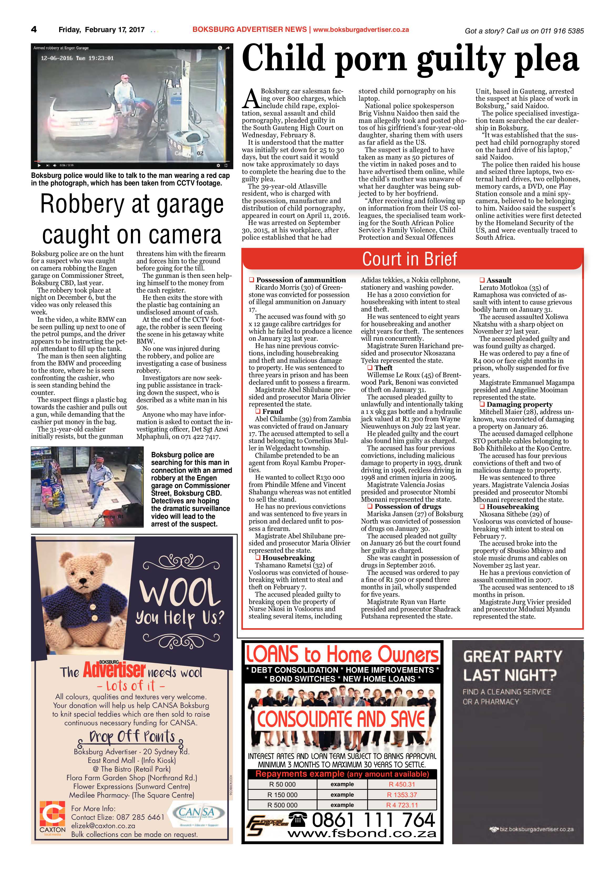 Boksburg Advertiser 14 February 2017 page 4