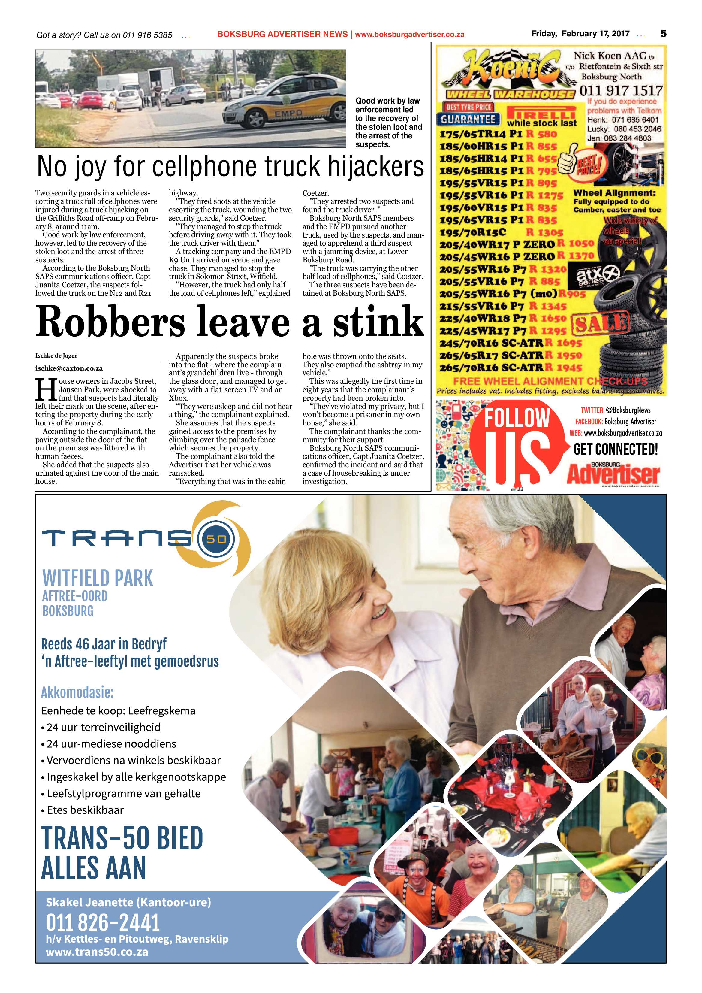 Boksburg Advertiser 14 February 2017 page 5