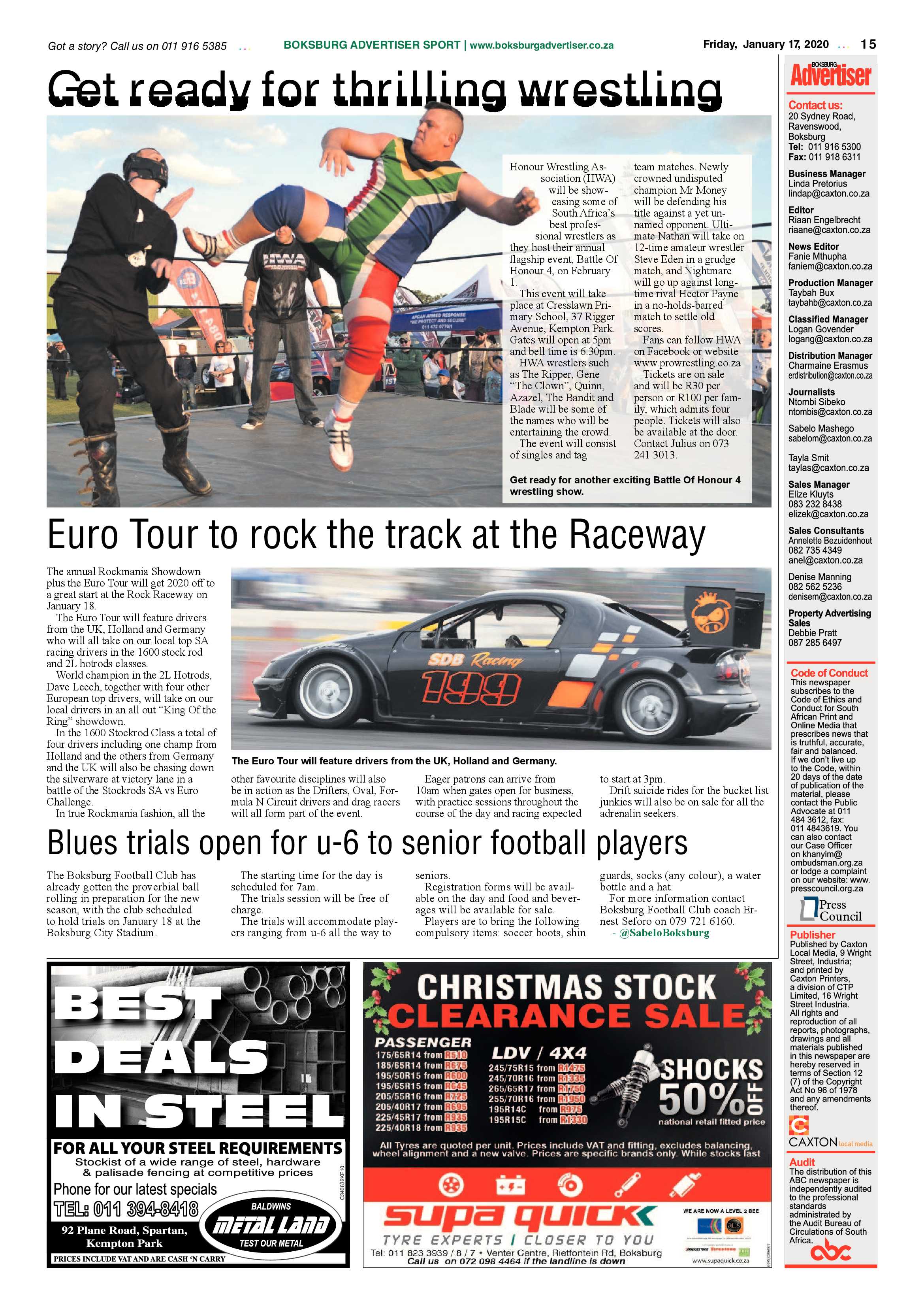 Boksburg Advertiser 14 January 2020 page 15
