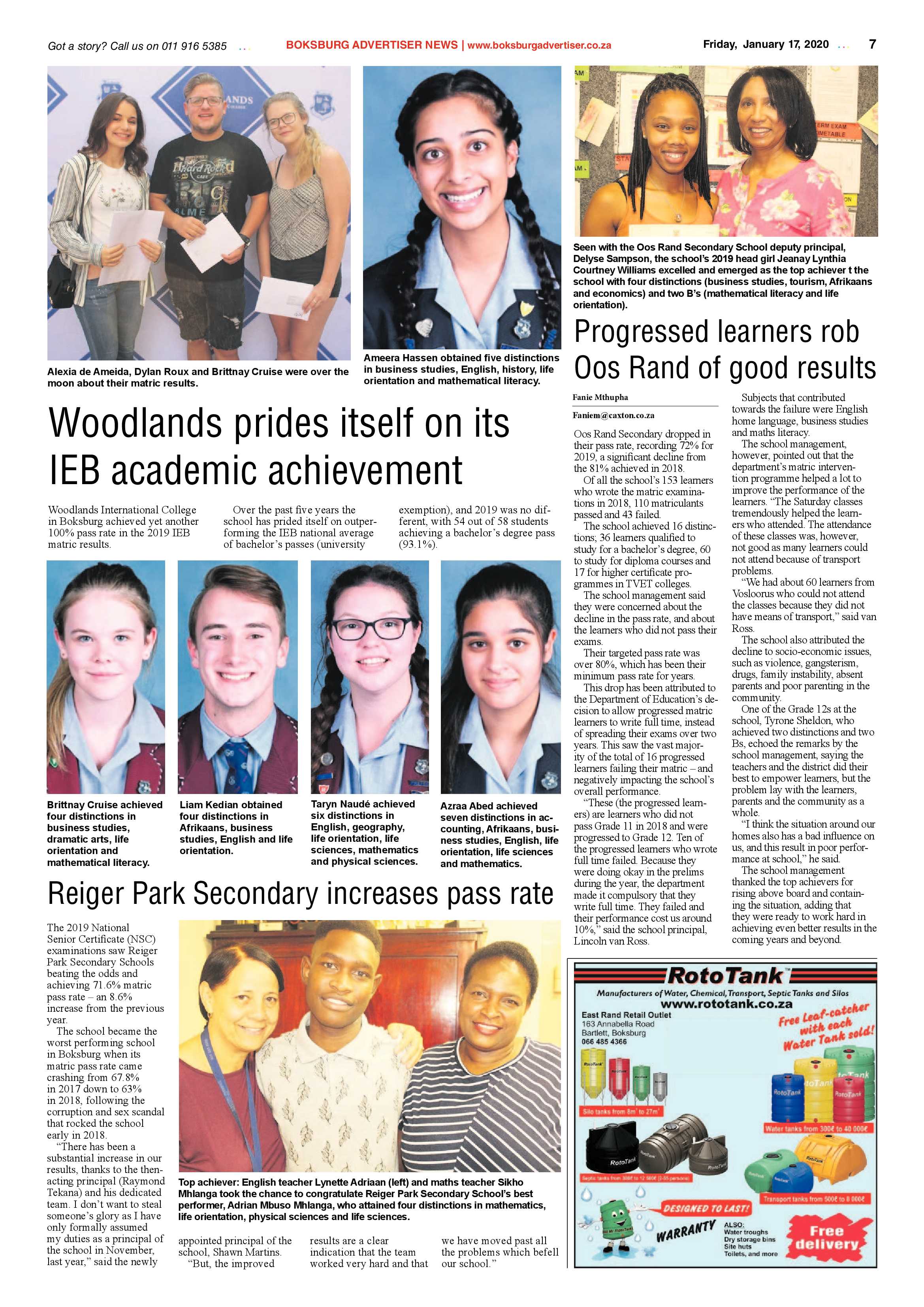 Boksburg Advertiser 14 January 2020 page 7