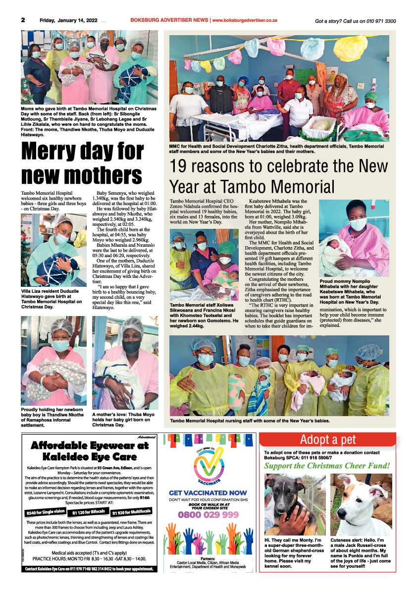 Boksburg Advertiser 14 January 2022 page 2