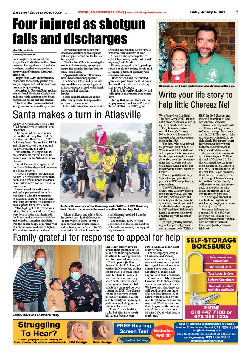 Boksburg Advertiser 14 January 2022 page 3