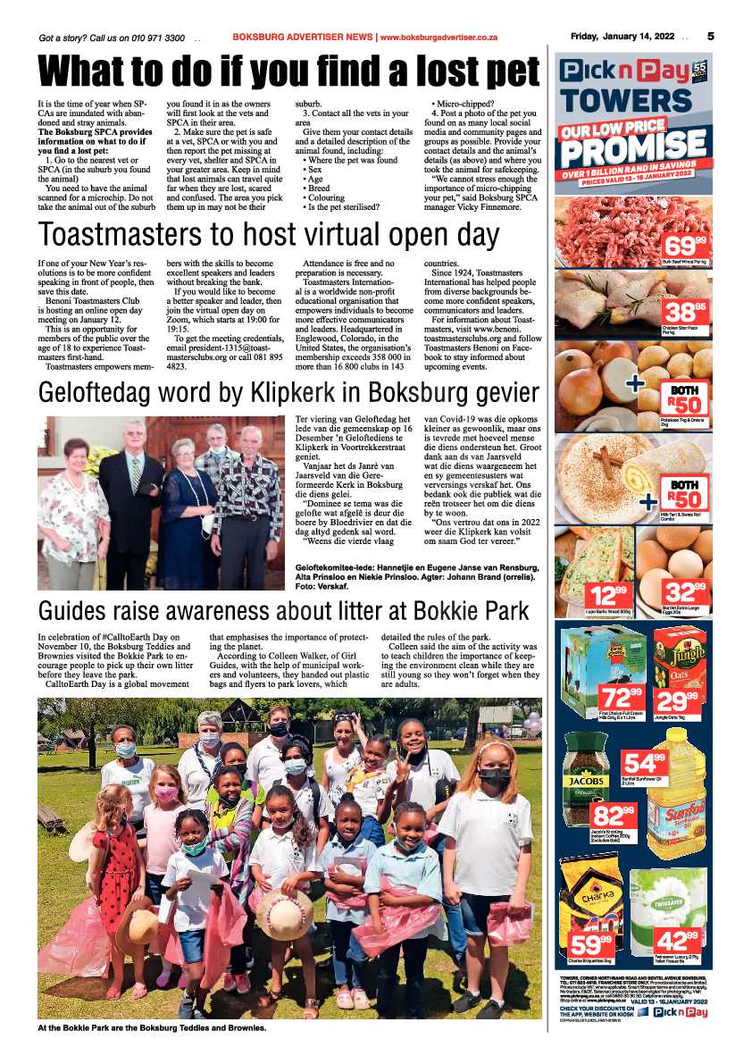Boksburg Advertiser 14 January 2022 page 5