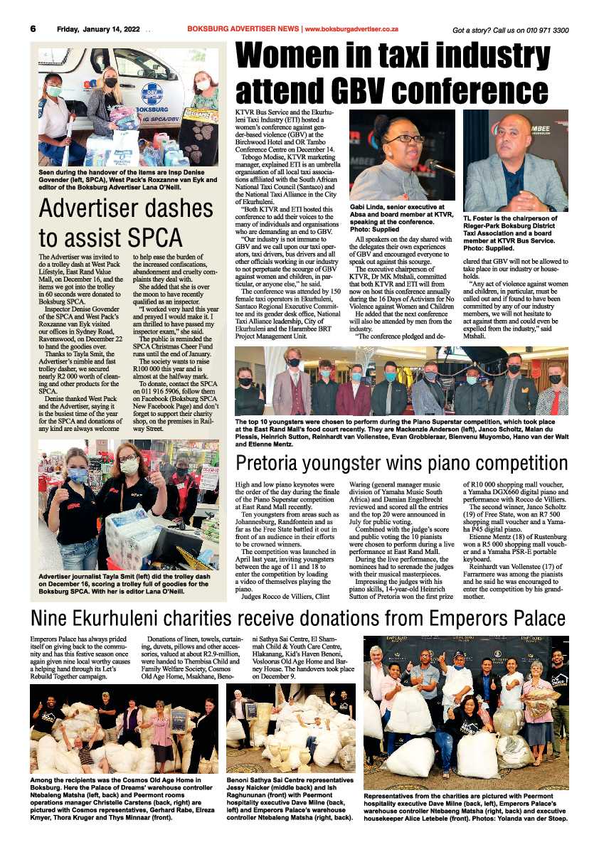 Boksburg Advertiser 14 January 2022 page 6