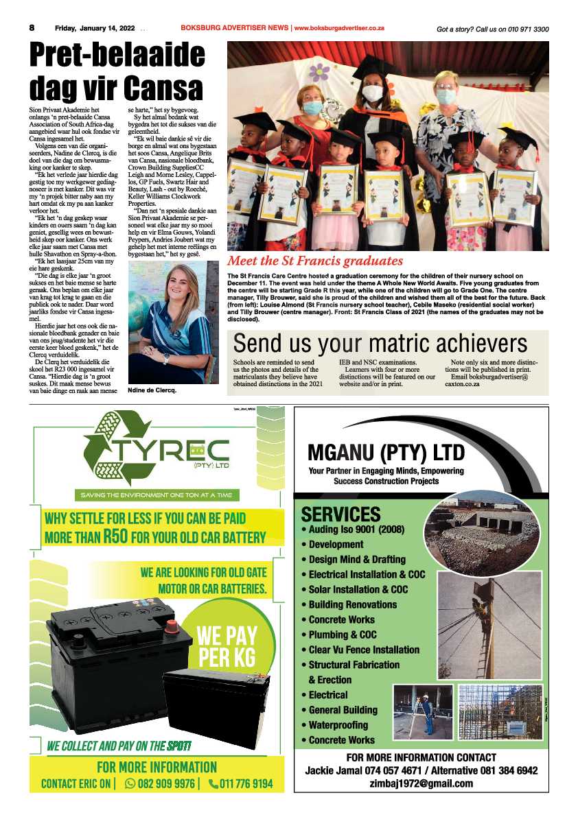 Boksburg Advertiser 14 January 2022 page 8
