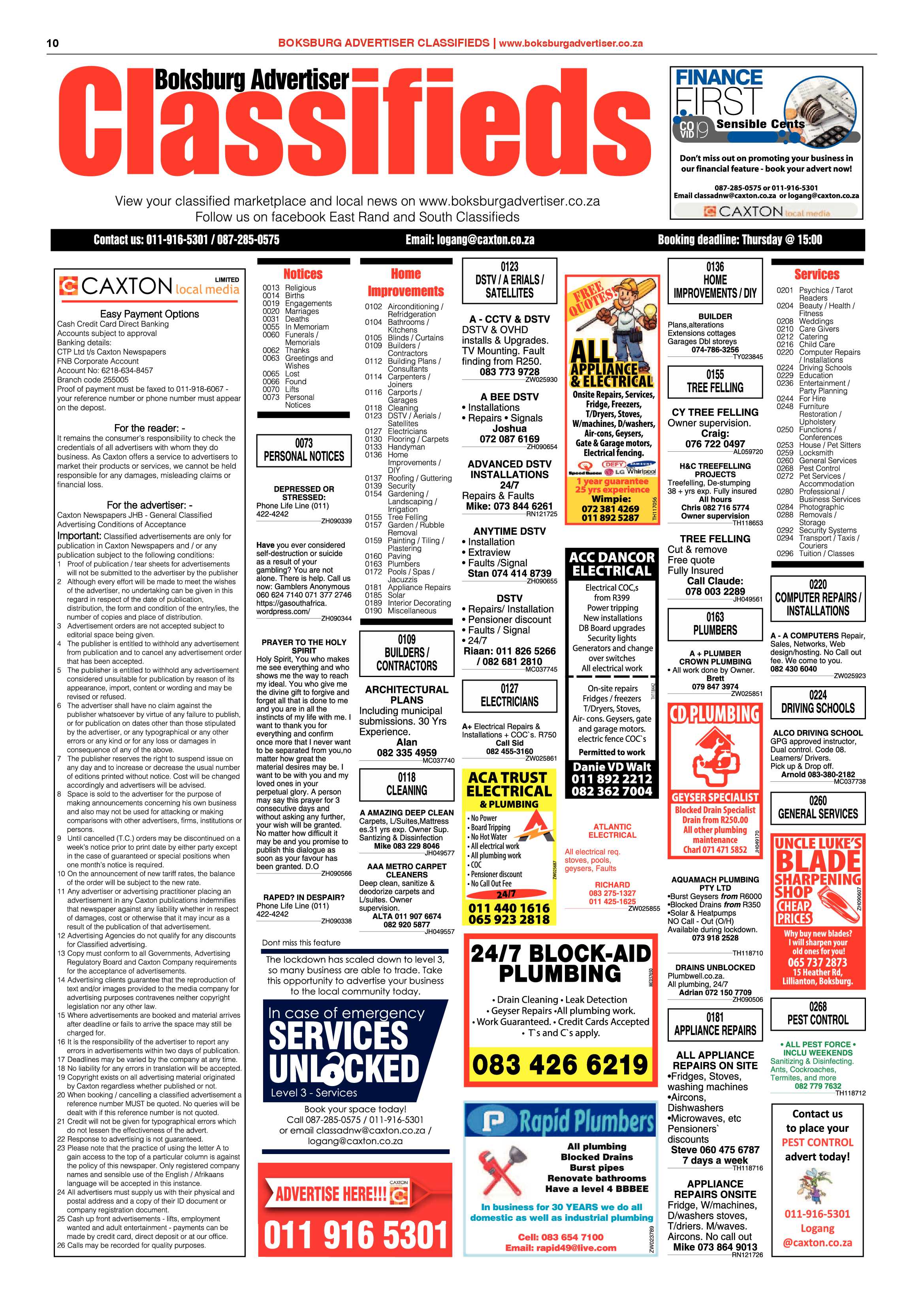 Boksburg Advertiser 14 July 2020 page 10