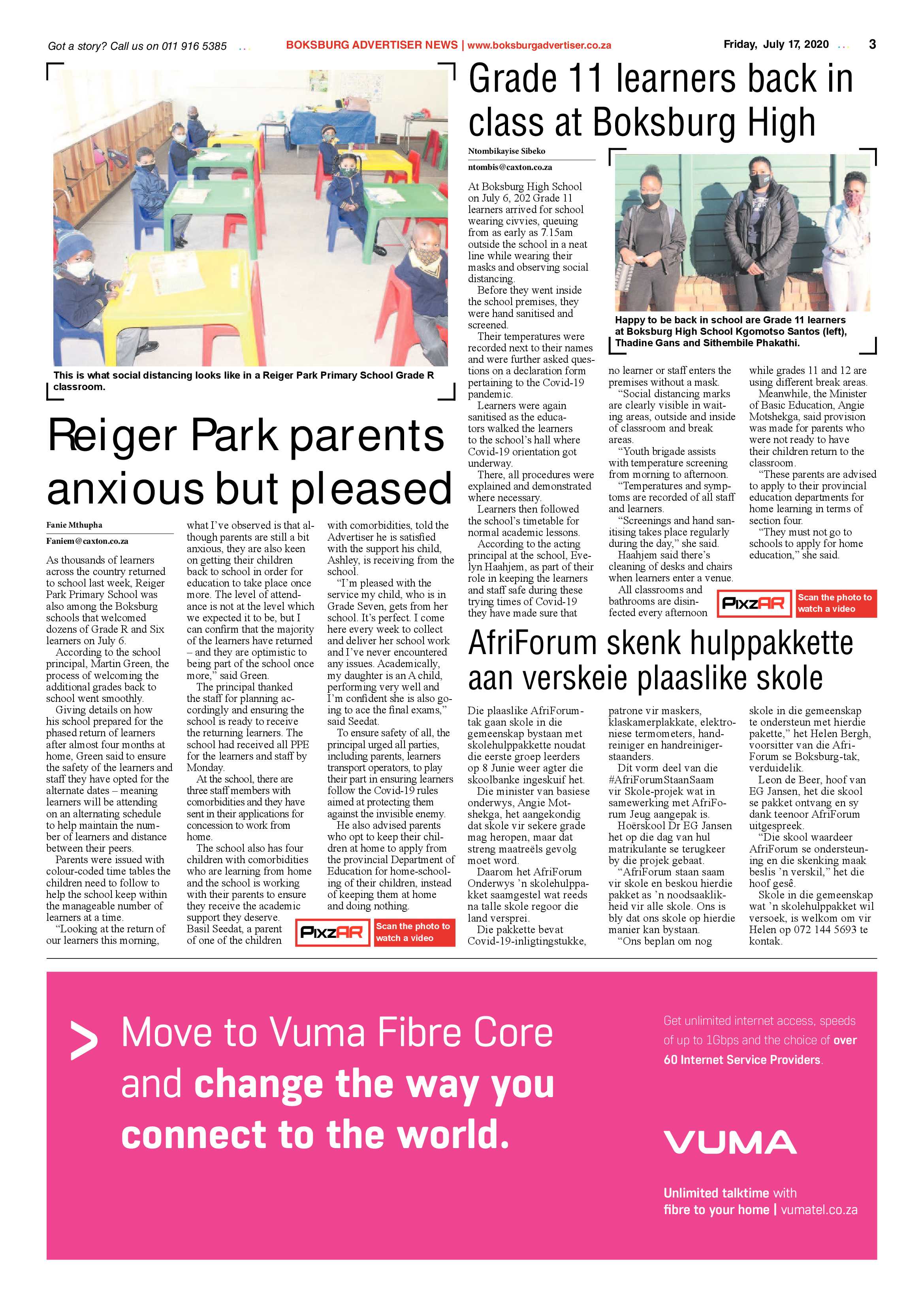 Boksburg Advertiser 14 July 2020 page 3