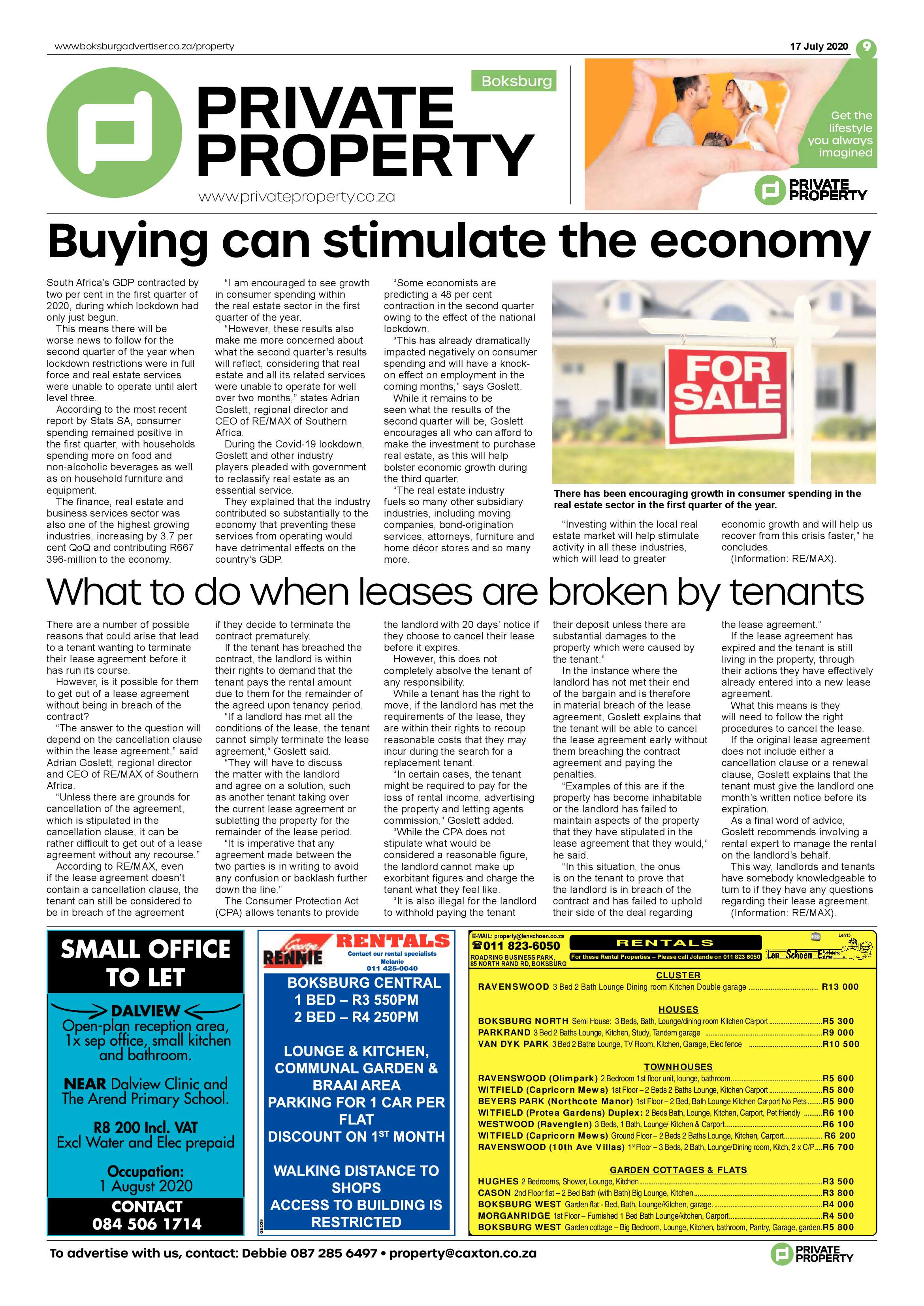 Boksburg Advertiser 14 July 2020 page 9