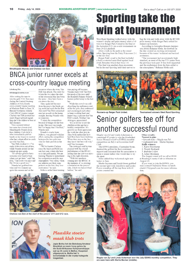 Boksburg Advertiser 14 July 2023 page 10