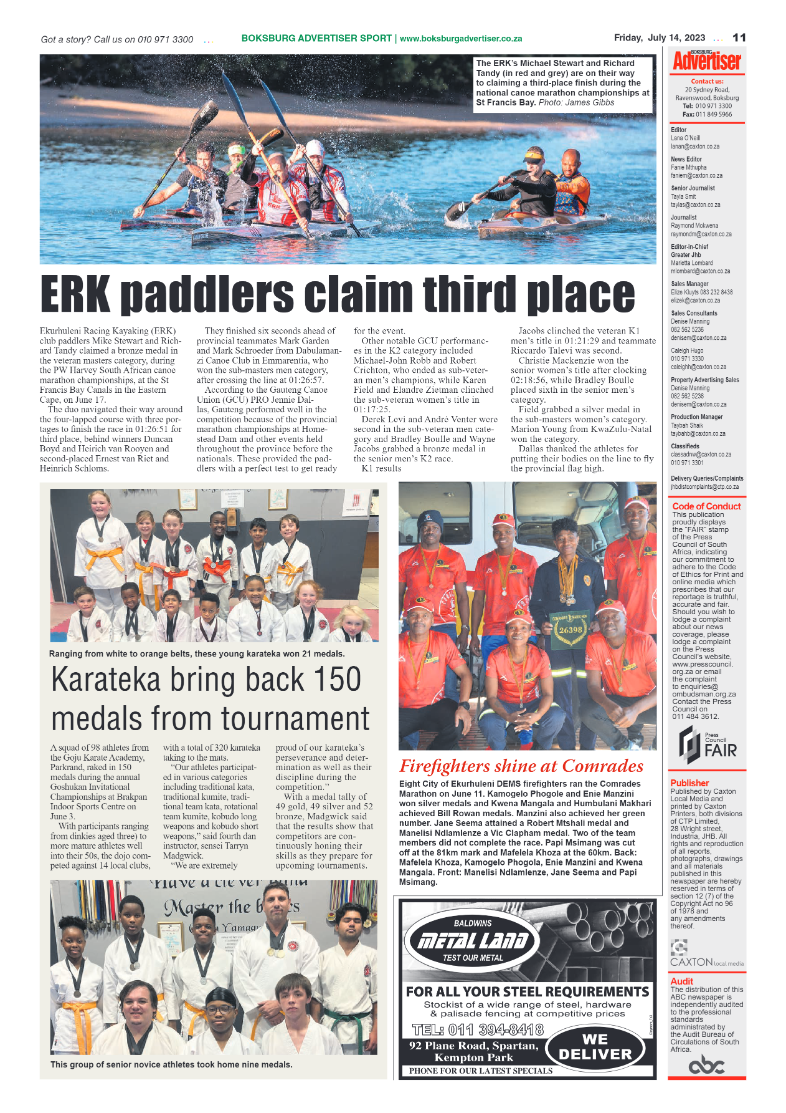 Boksburg Advertiser 14 July 2023 page 11