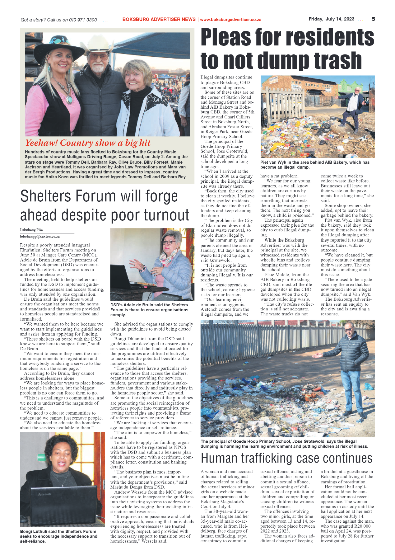 Boksburg Advertiser 14 July 2023 page 5