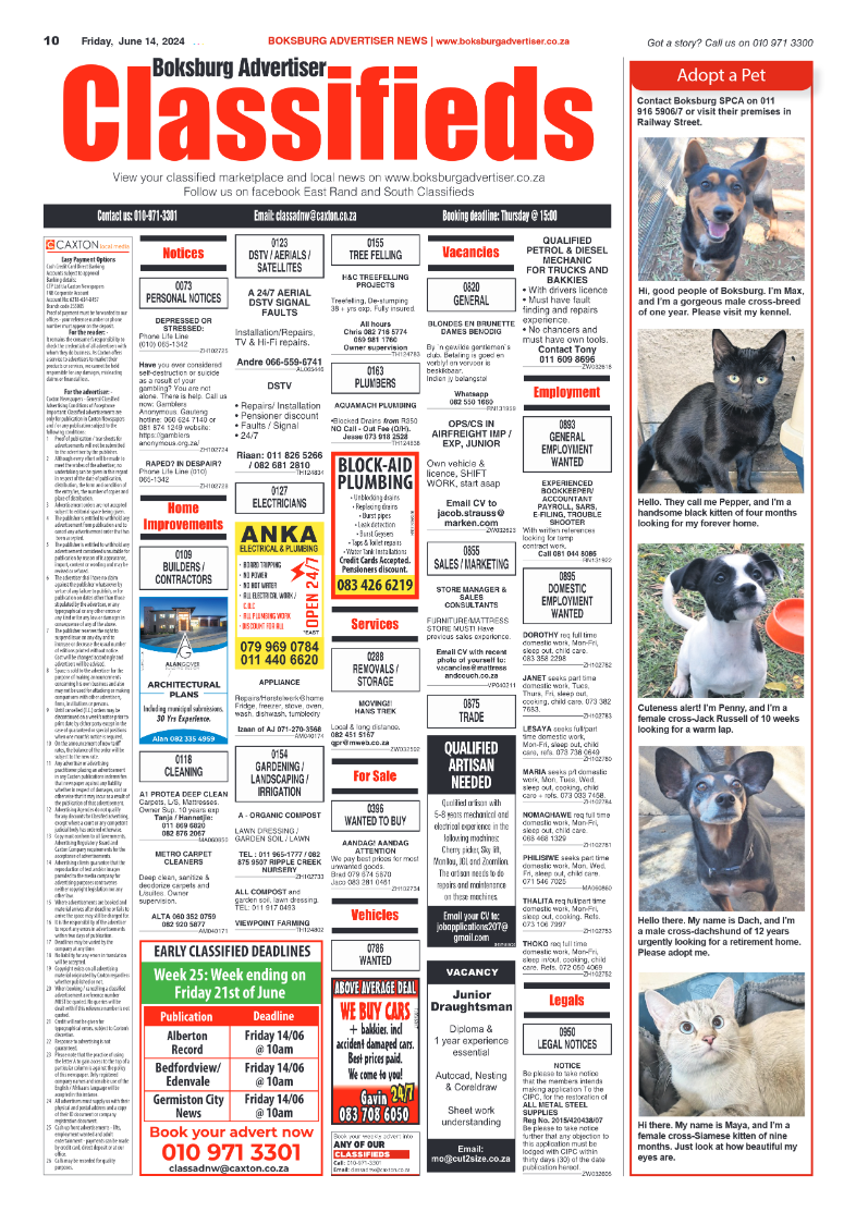Boksburg Advertiser 14 June 2024 page 10