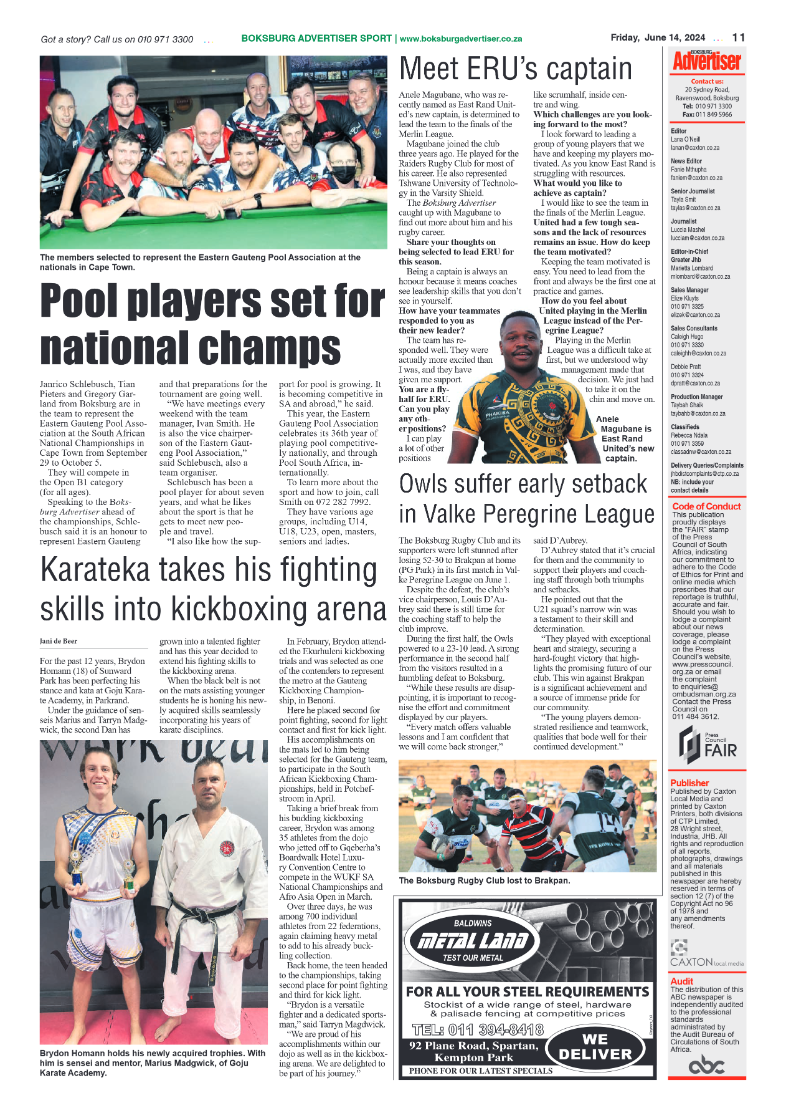 Boksburg Advertiser 14 June 2024 page 11