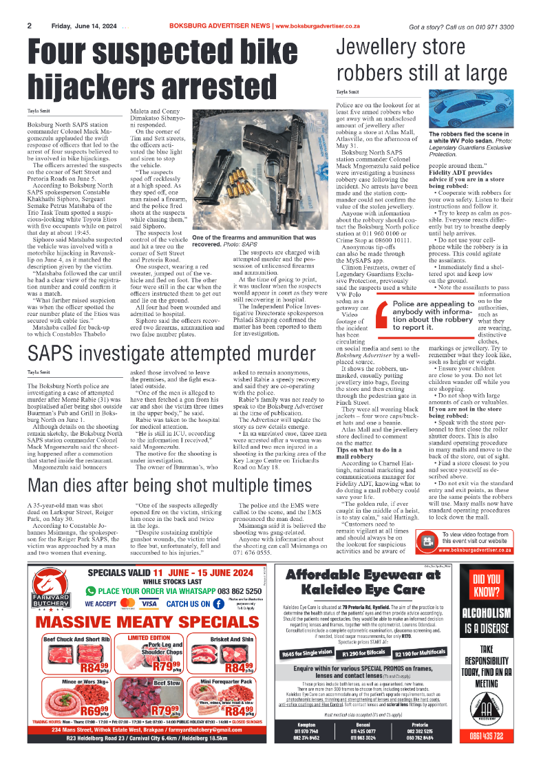 Boksburg Advertiser 14 June 2024 page 2