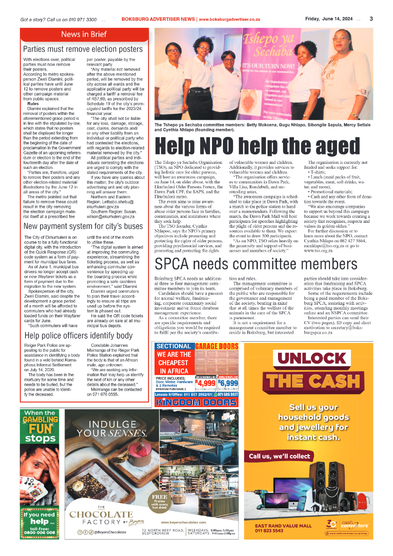 Boksburg Advertiser 14 June 2024 page 3