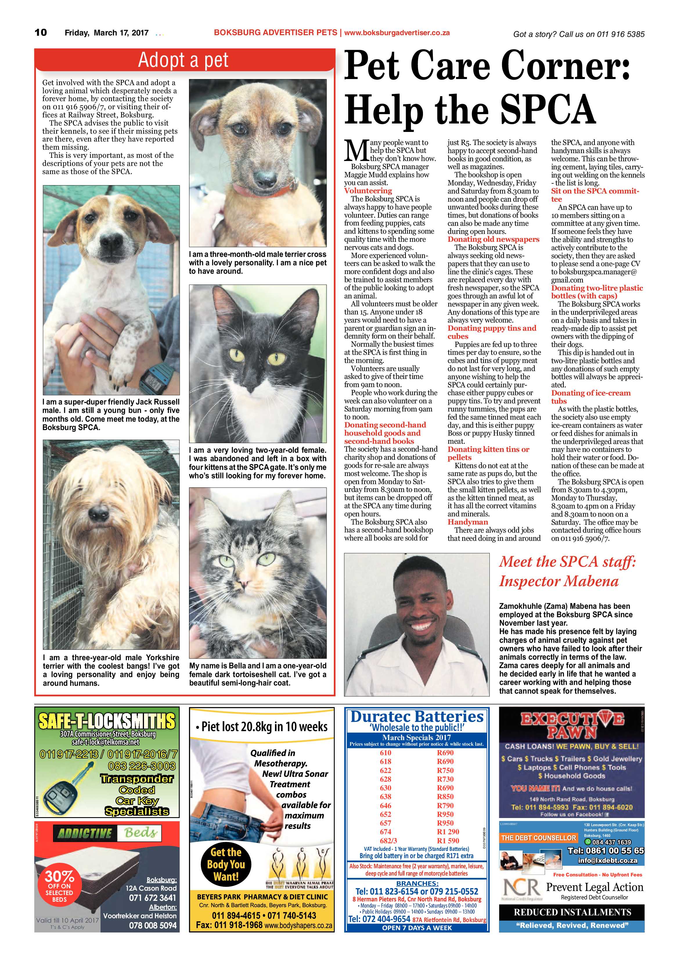 Boksburg Advertiser 14 March 2017 page 10