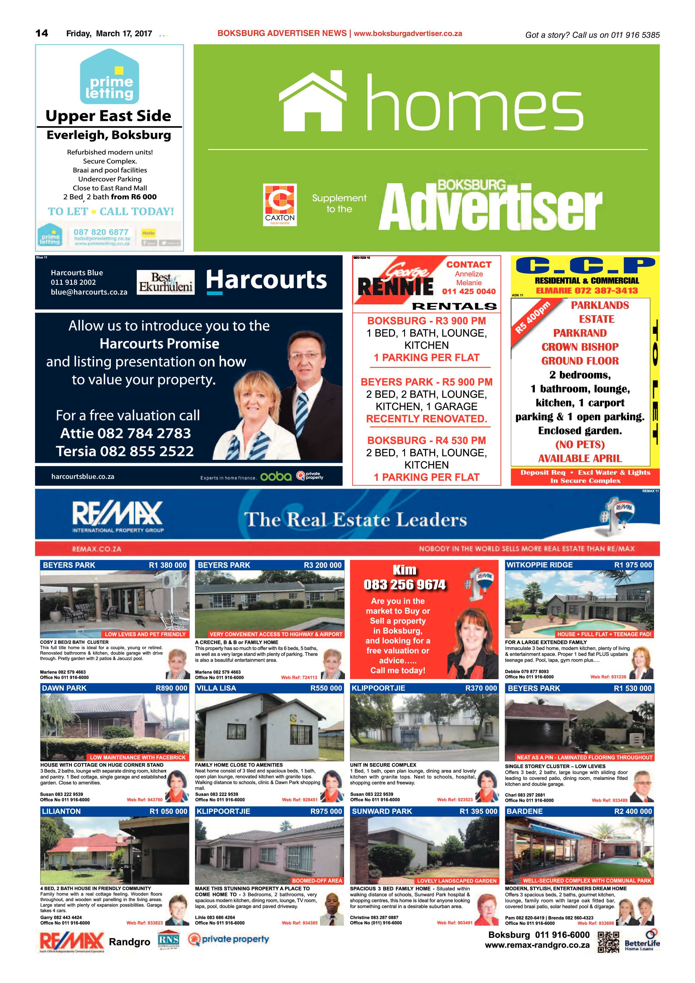 Boksburg Advertiser 14 March 2017 page 14