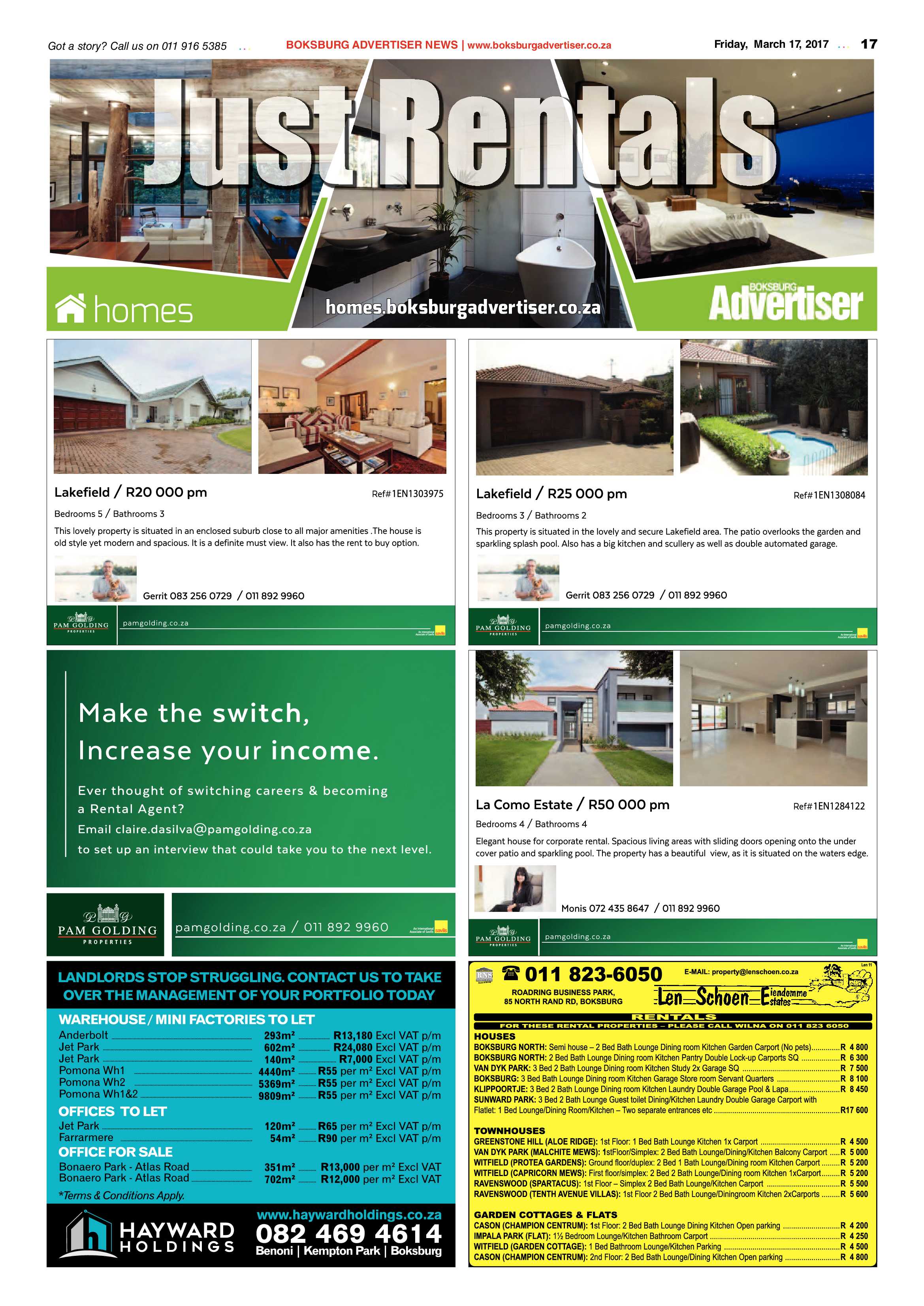 Boksburg Advertiser 14 March 2017 page 17