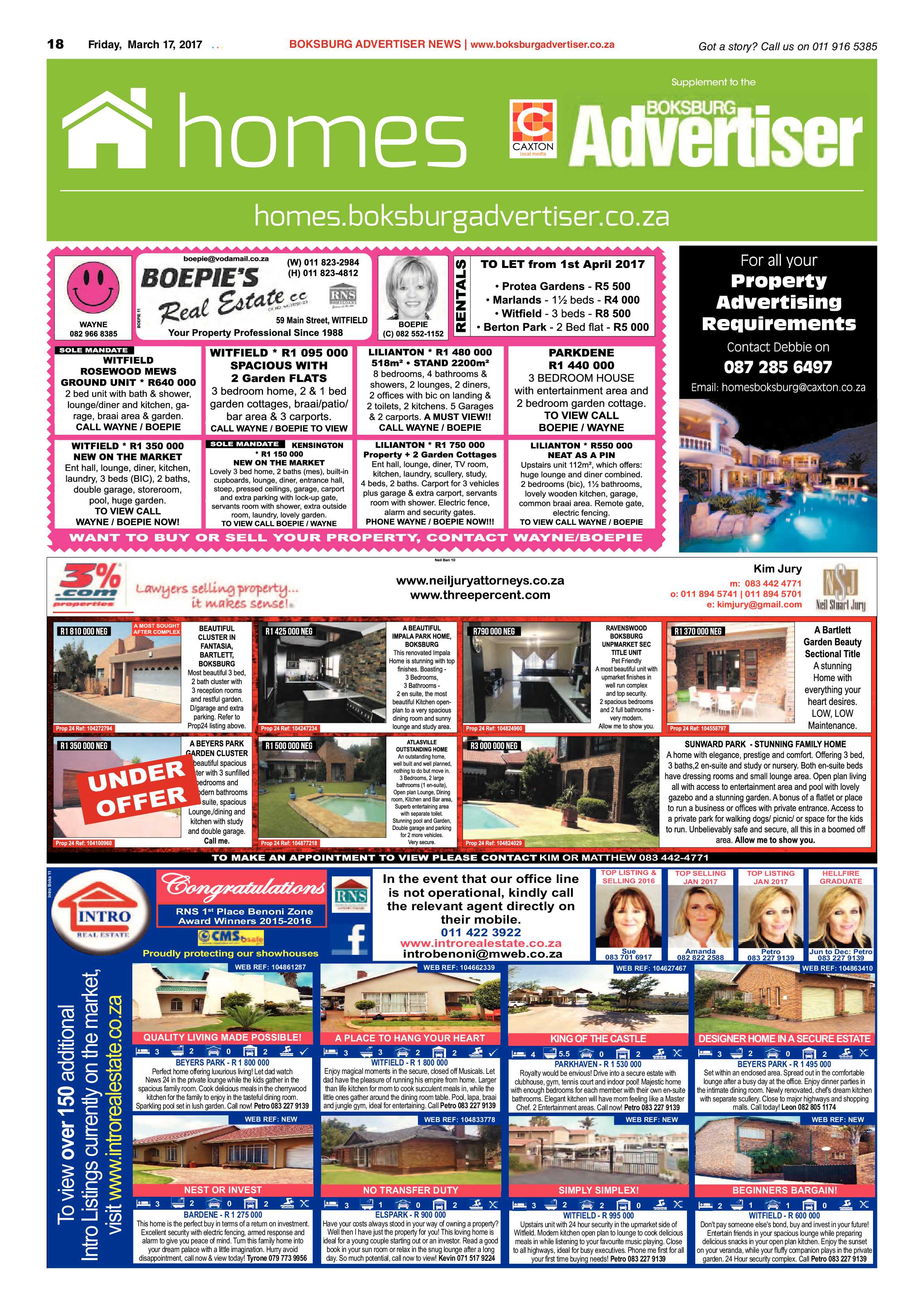 Boksburg Advertiser 14 March 2017 page 18