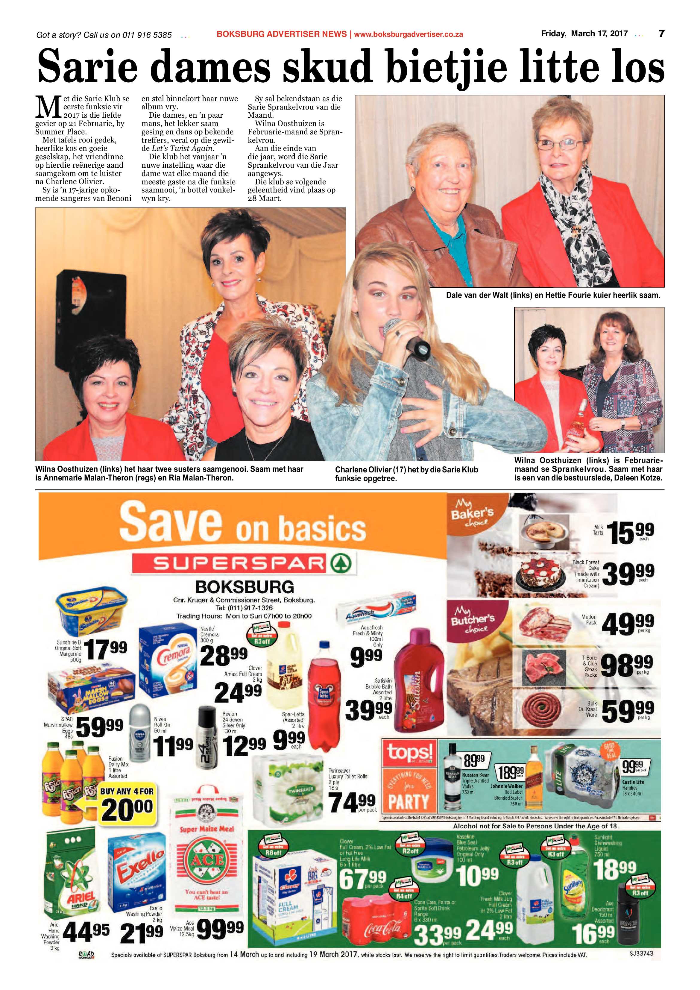 Boksburg Advertiser 14 March 2017 page 7