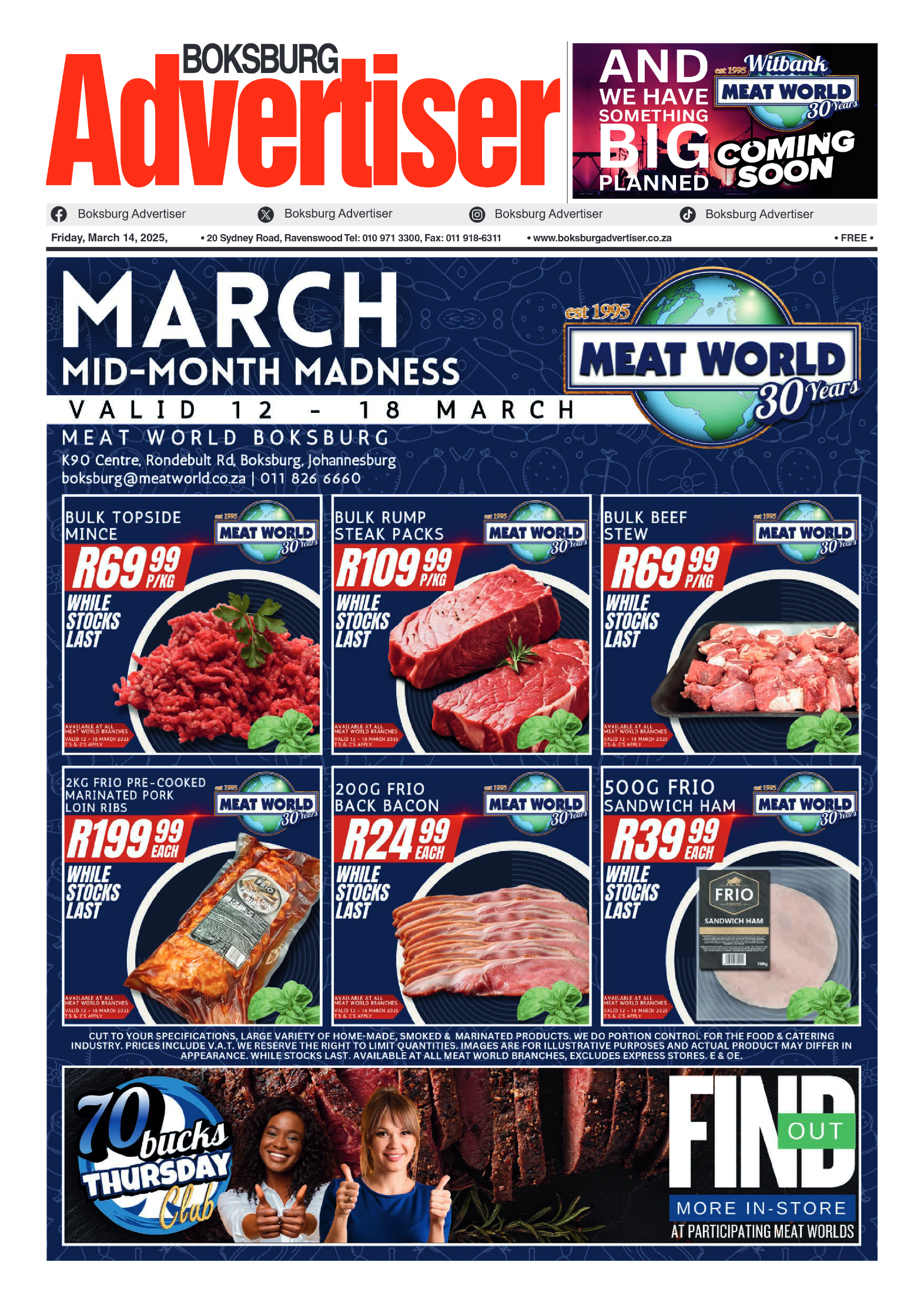 Boksburg Advertiser 14 March 2025 page 1