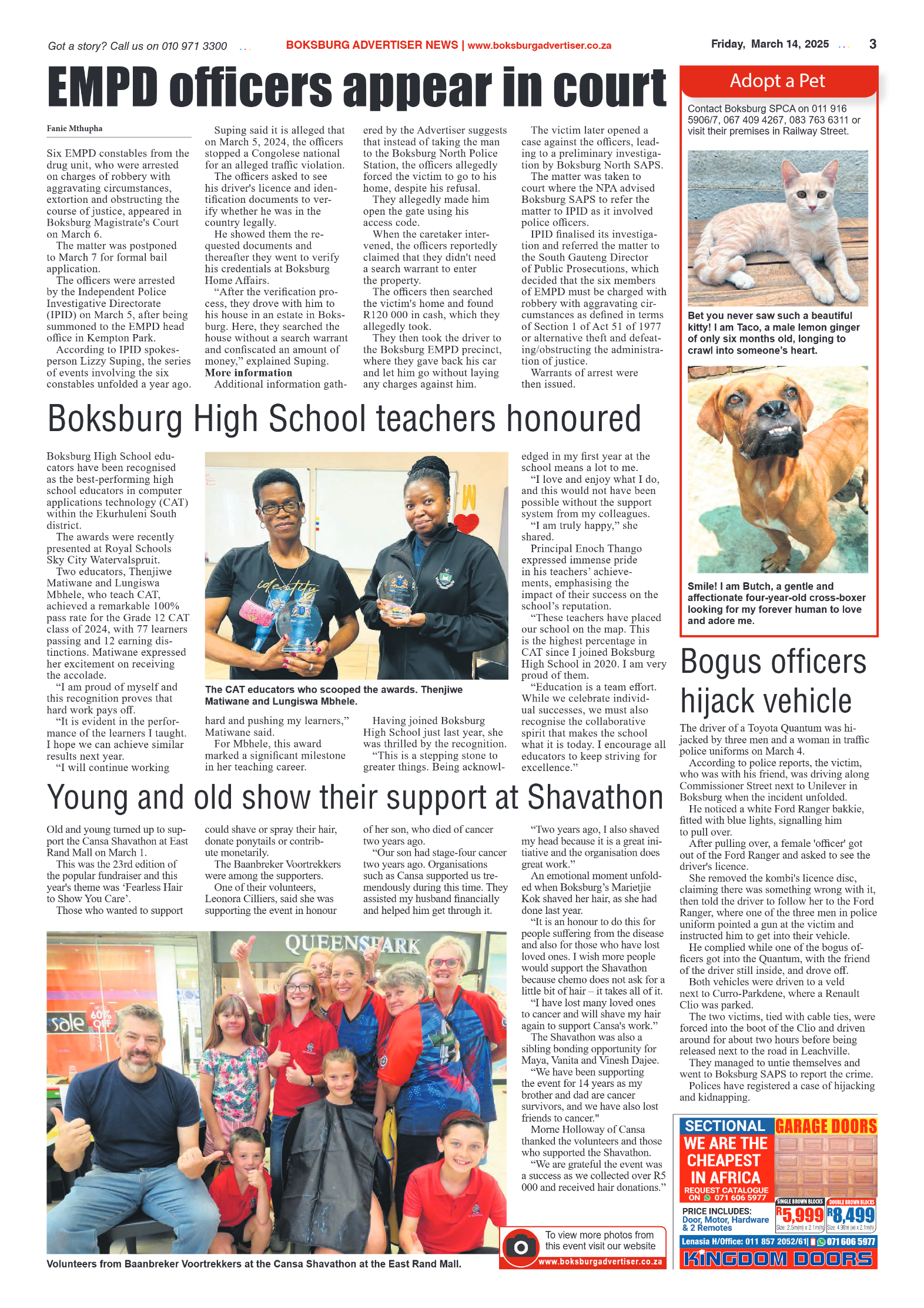 Boksburg Advertiser 14 March 2025 page 5