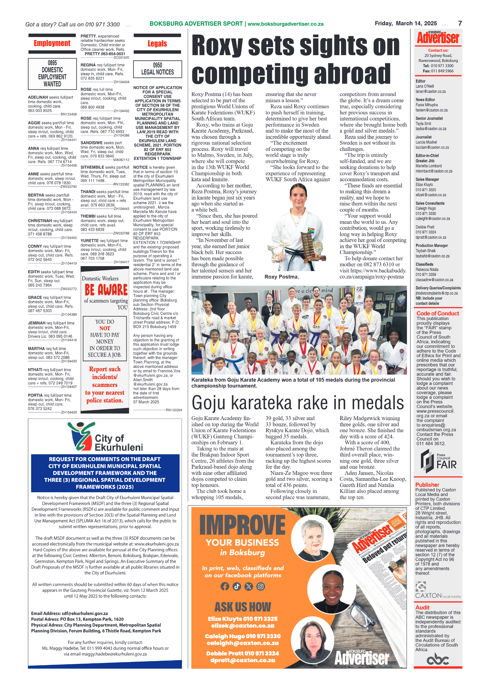 Boksburg Advertiser 14 March 2025 page 9