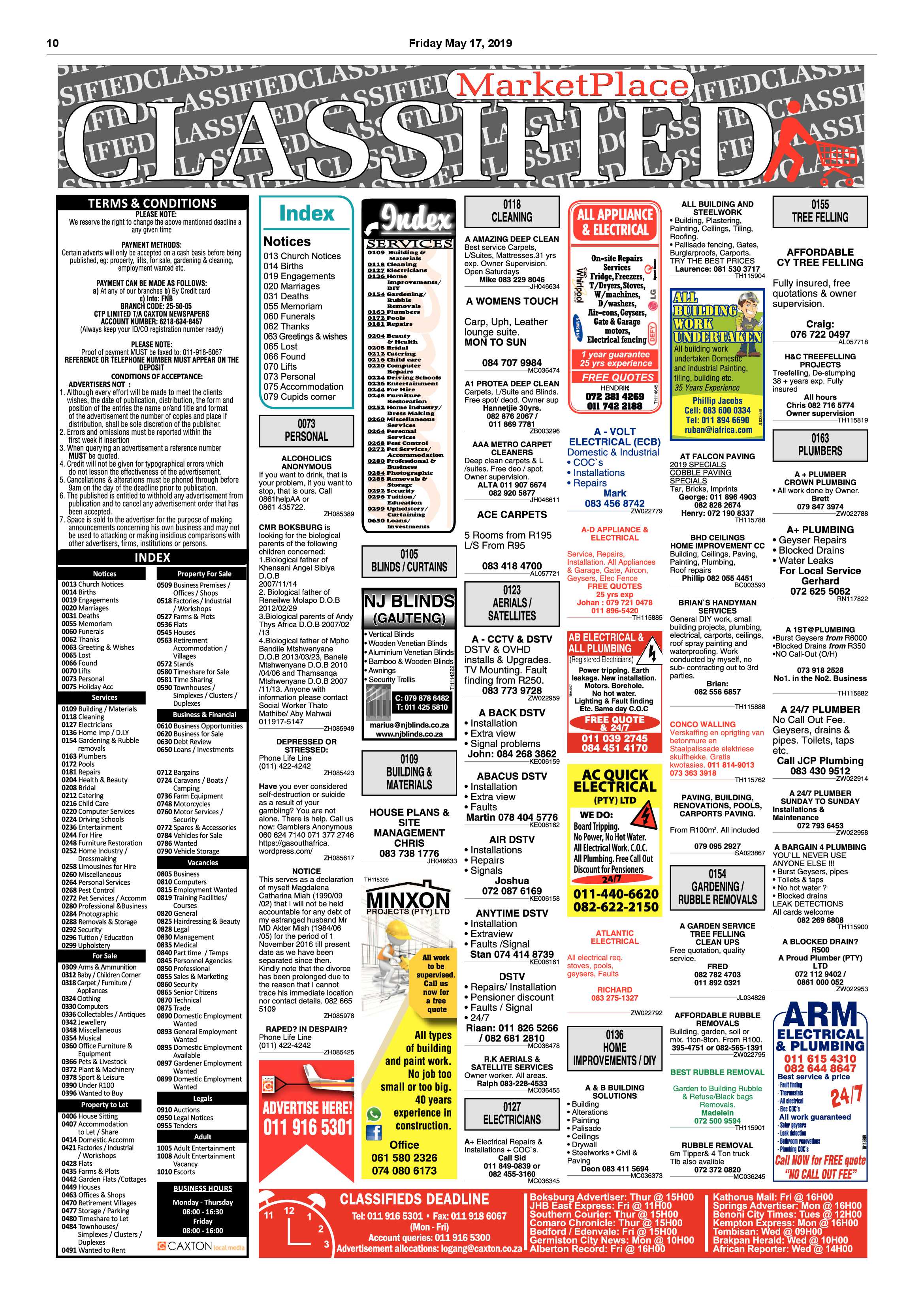 Boksburg Advertiser 14 May 2019 page 10